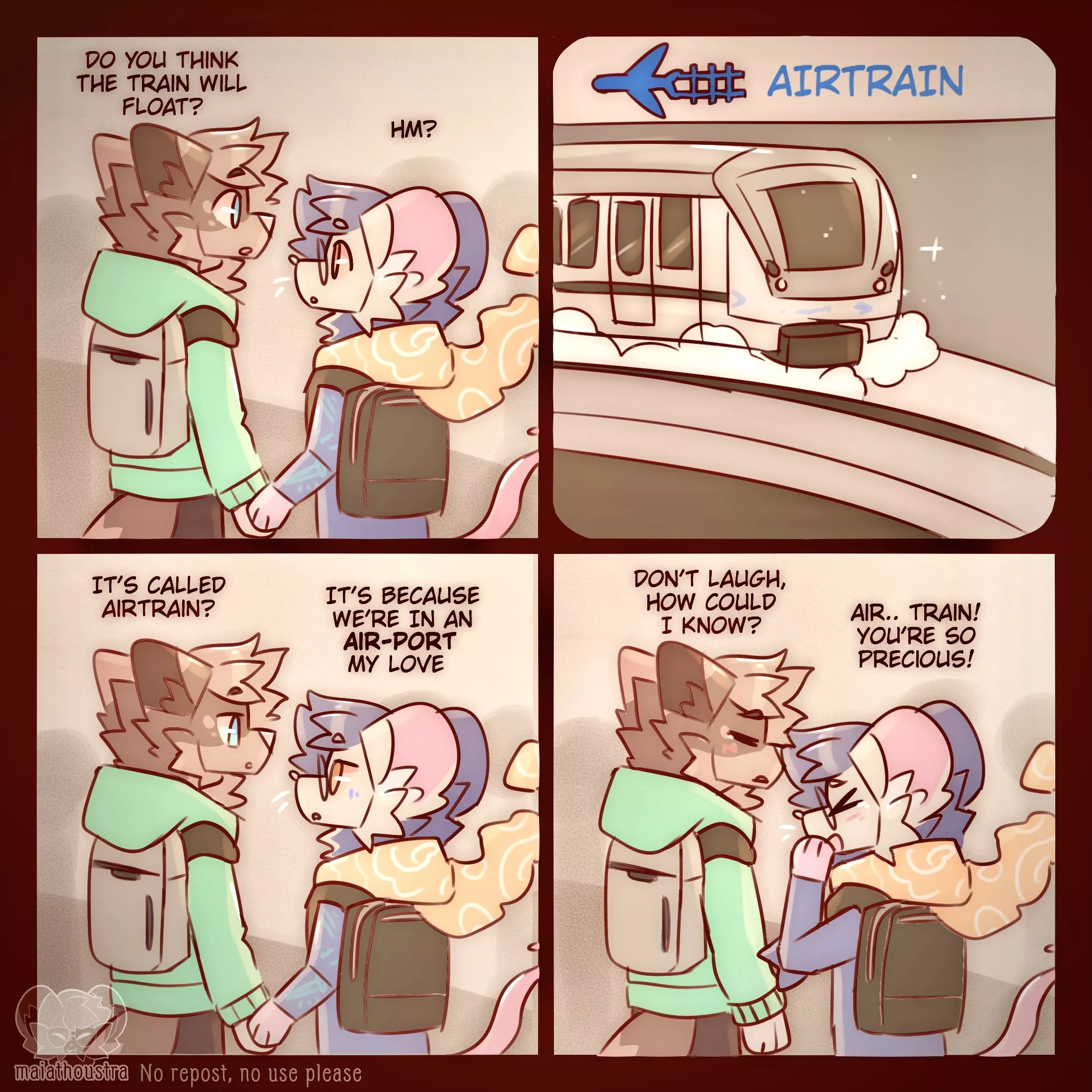 taking the train ~ comic by me @maiathoustra