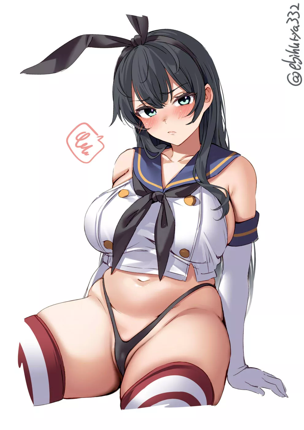 Agano in Shimakaze cosplay