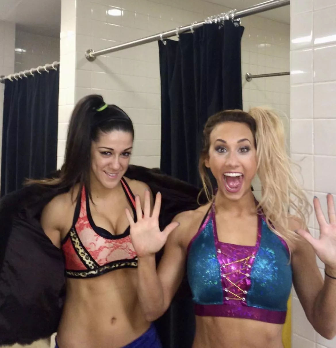 Bayley 👀 and Carmella