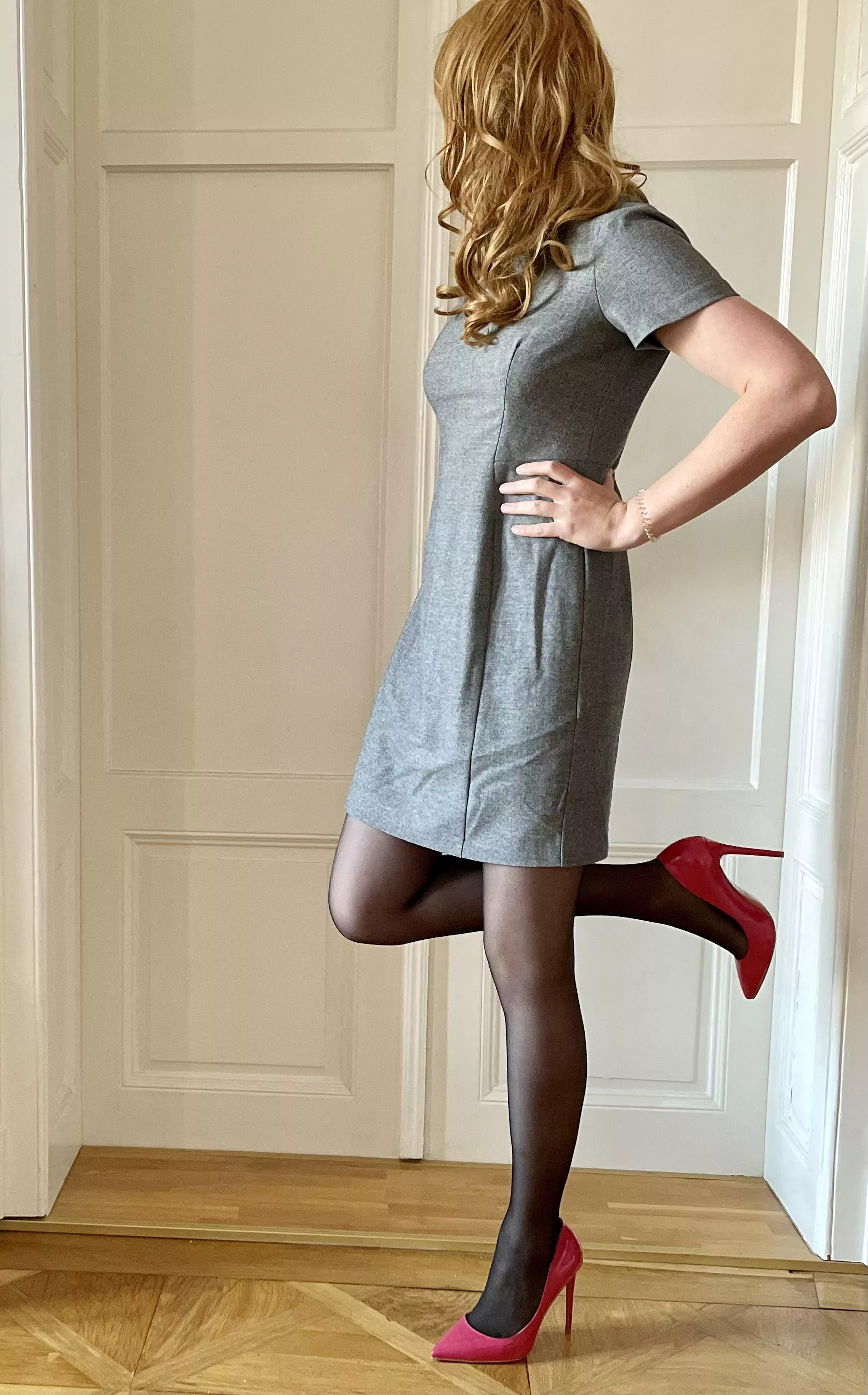 Just a simple grey dress for Sundays…