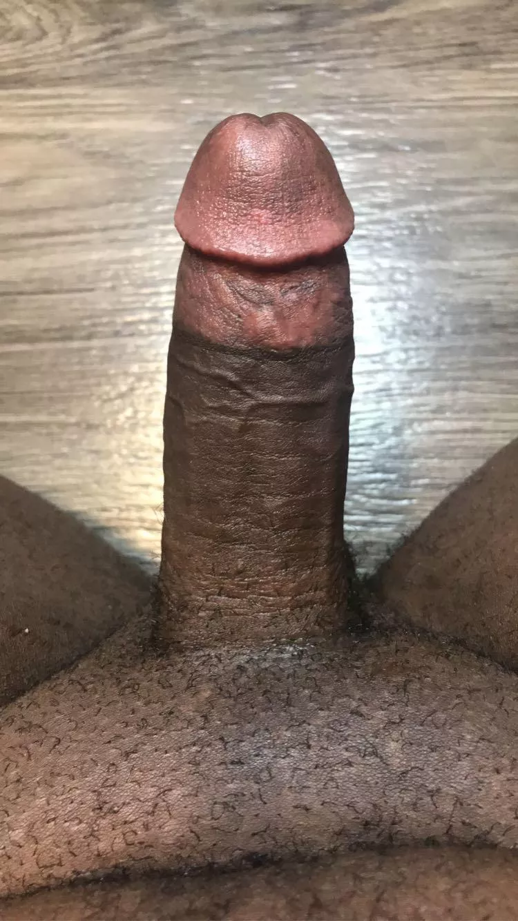 Kiss the head and slide your tongue down my cock