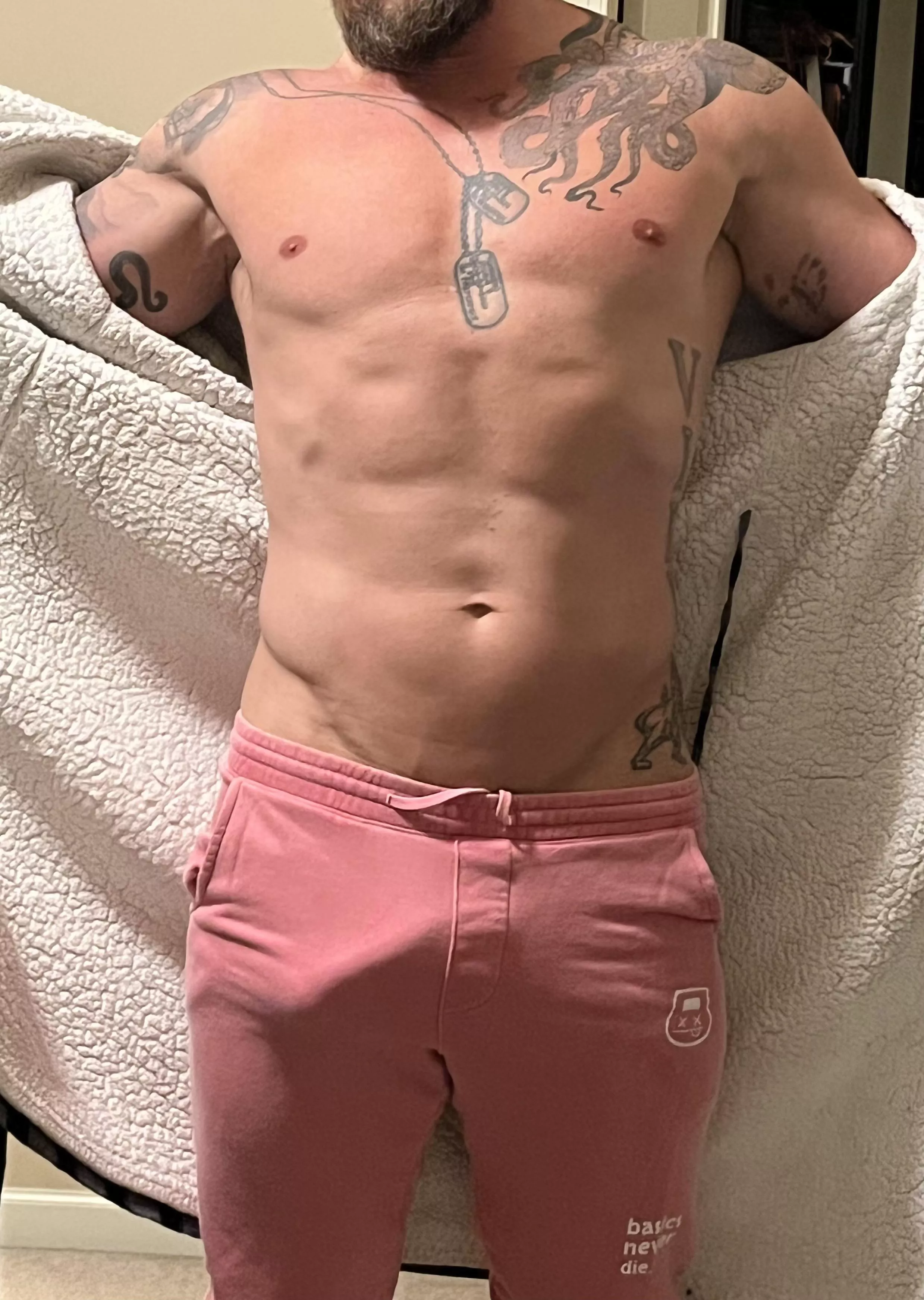 Pink sweats are the new grey