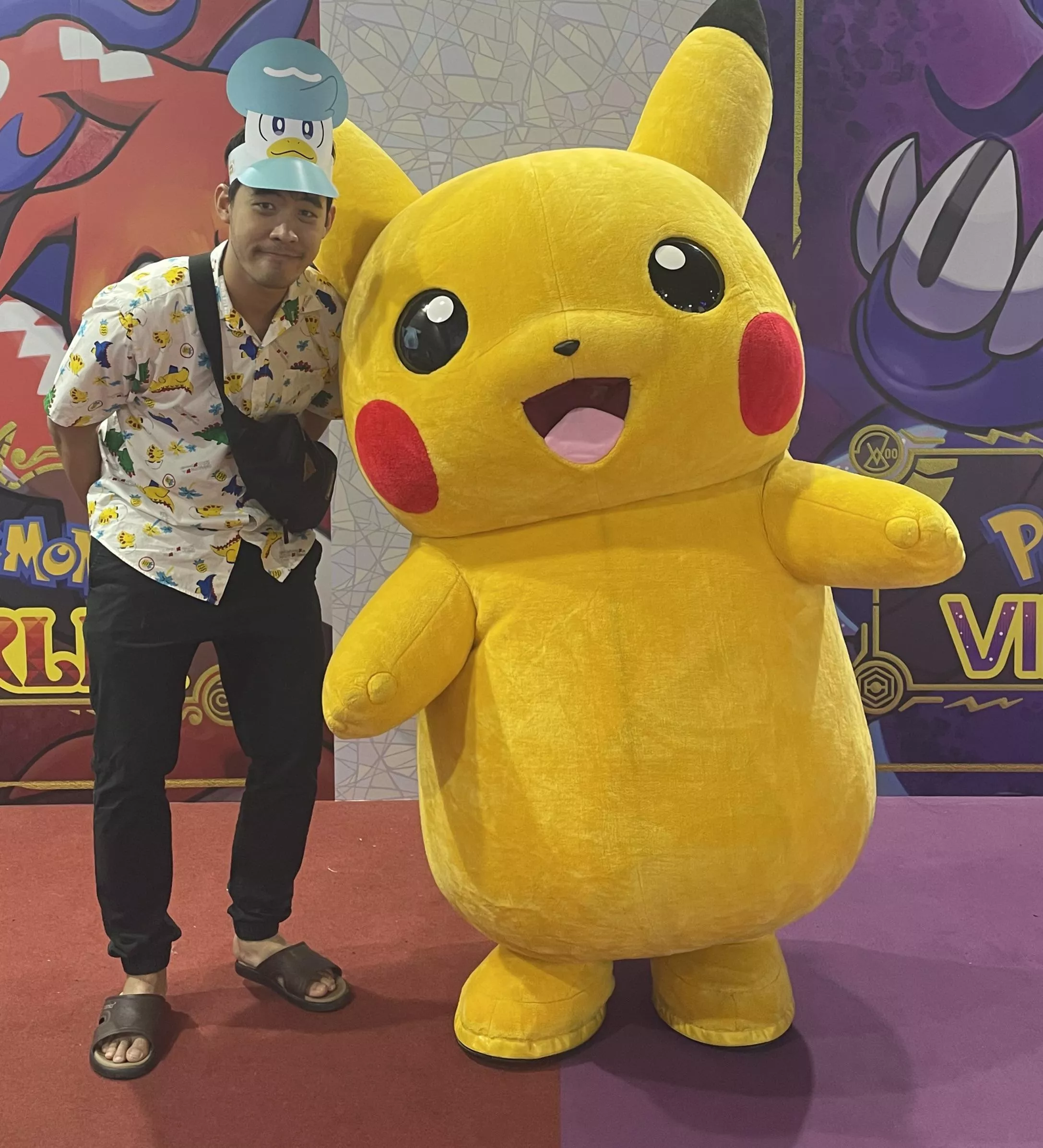 Went to gaming event in Thailand and, to be honest, it was disappointing but at least I got a nice picture with Pikachu.