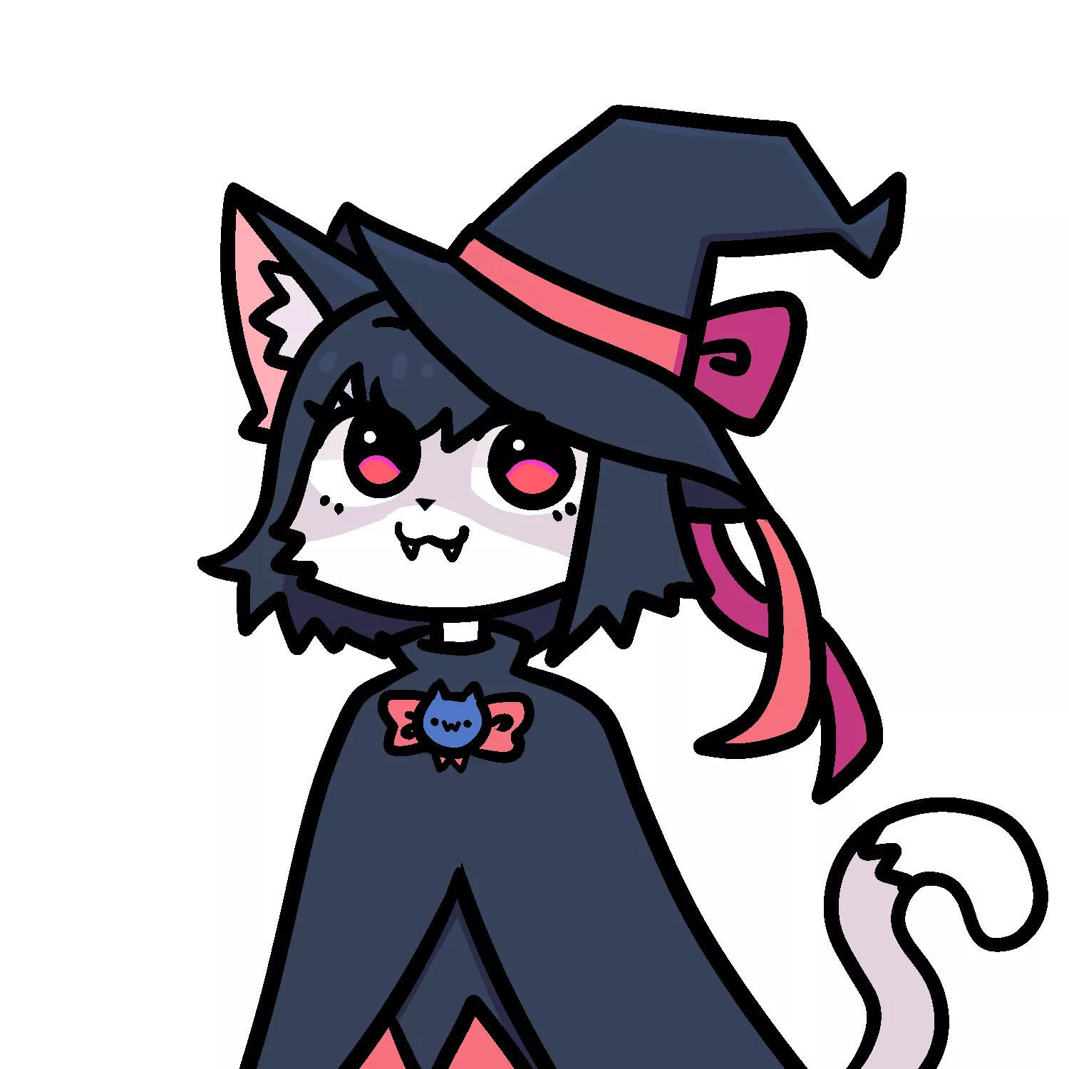 witch cat - art by me @shifugumi