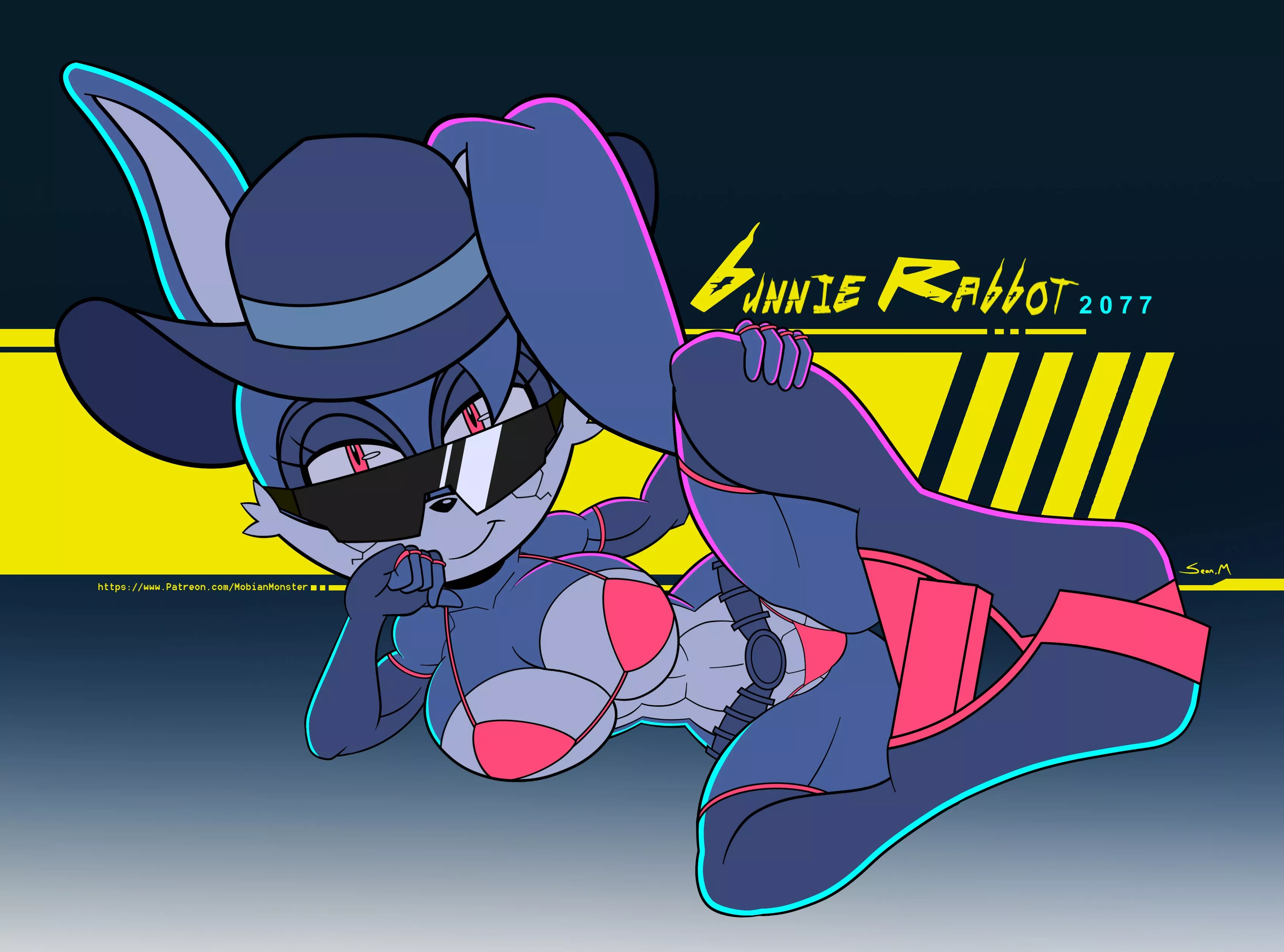 Bunnie Rabbot 2077 by MobianMonster