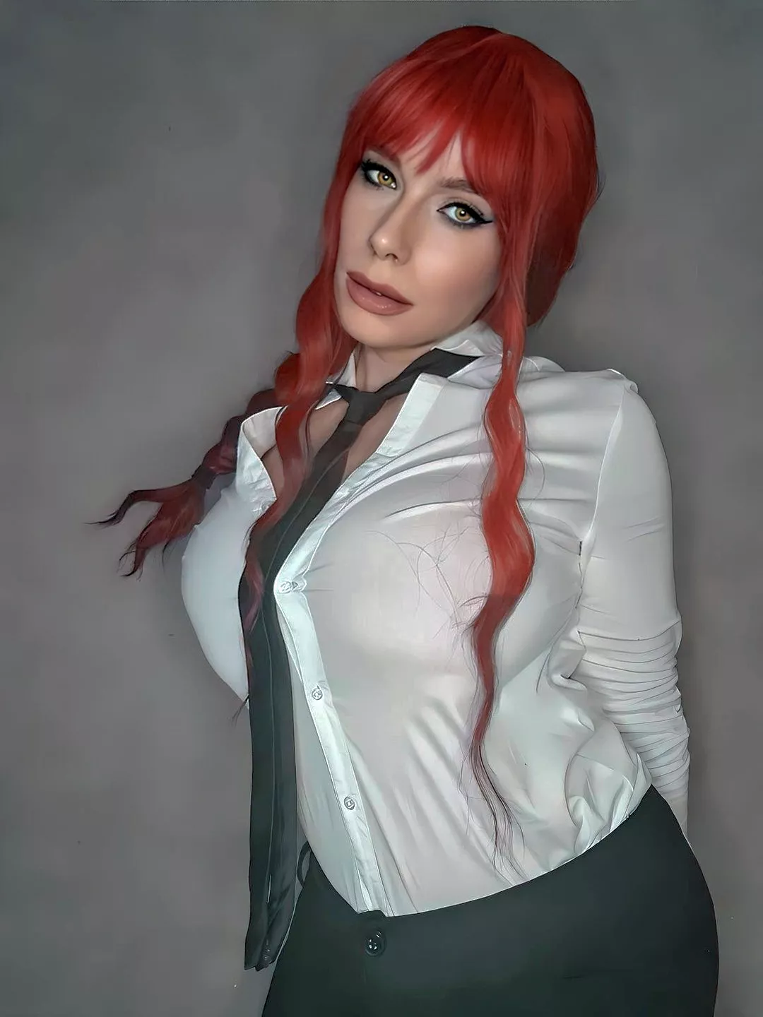 Busty Makima Cosplay