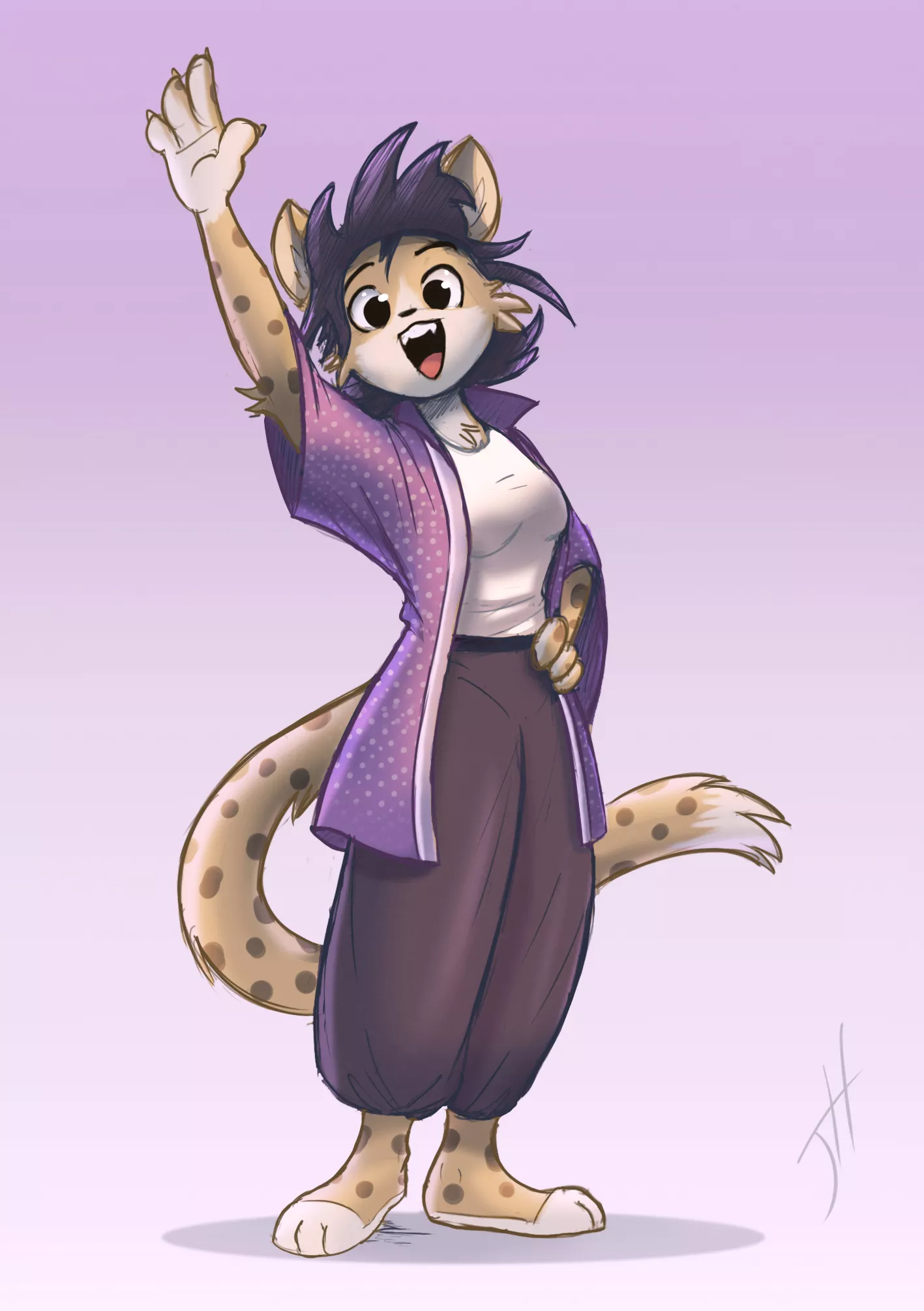 Cheetah girl says hi! (by me @fxscreamer)