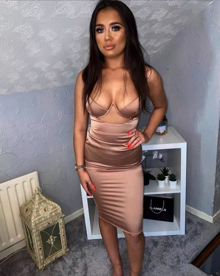 Gabrielle looking hot in satin