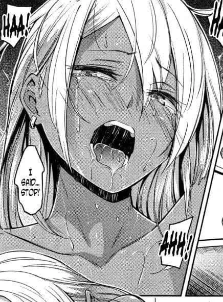 LF Mono Source: 1girl, ear-ring, blush, ahegao, salivation, tears, text 