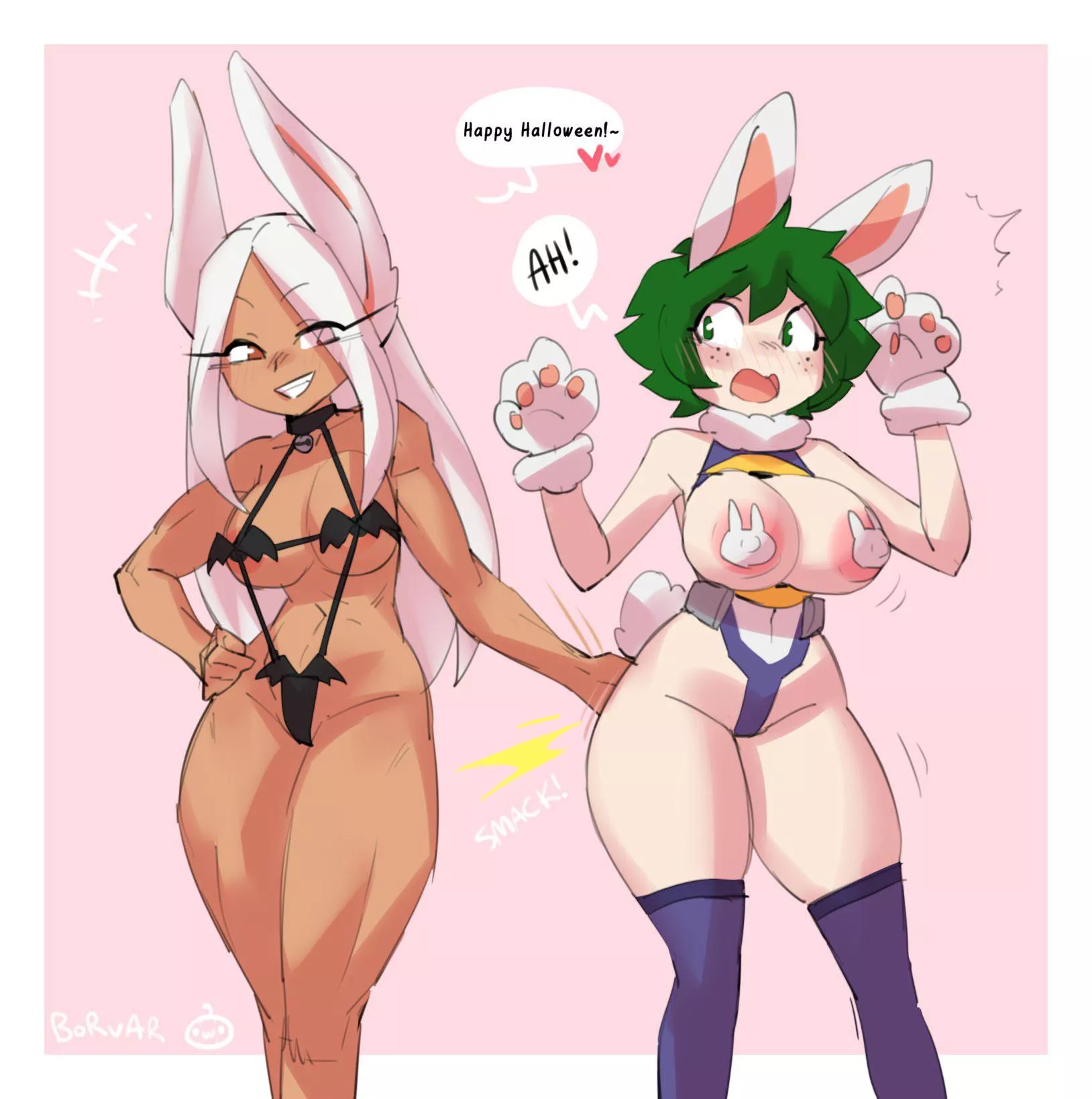 Mirko wants a piece of Fem!Deku for Halloween (borvar) [My Hero Academia]