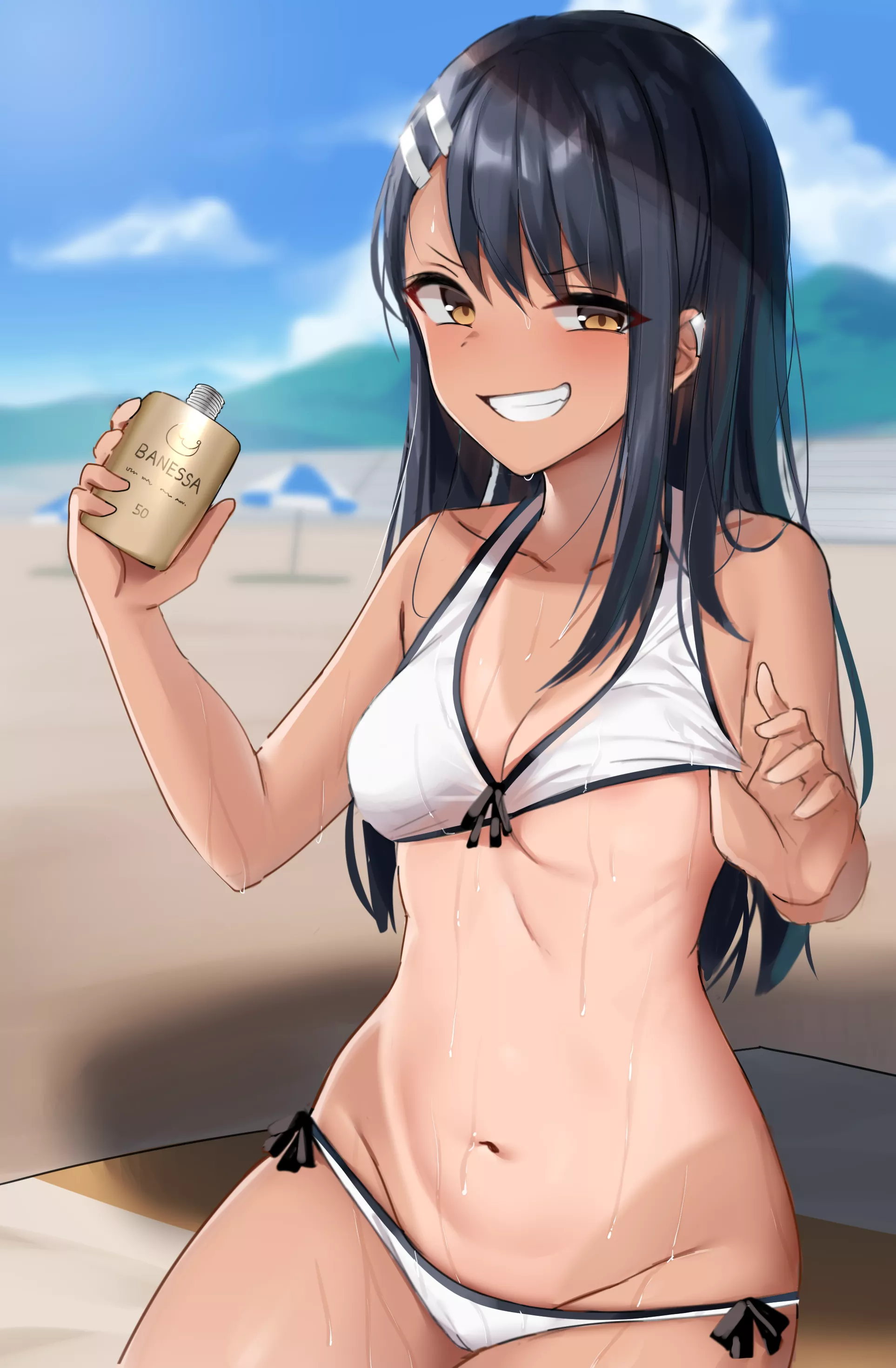 Nagatoro needs someone to rub lotion on her, (Shengtian) [Please don't bully me Nagatoro]