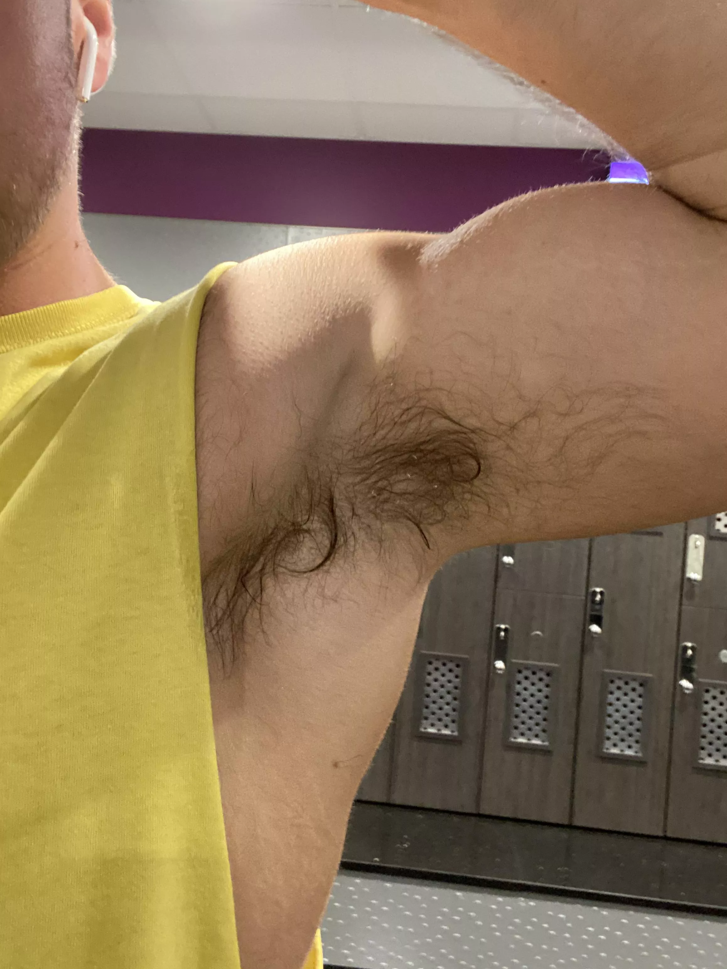 Sweaty pits at the gym! :)