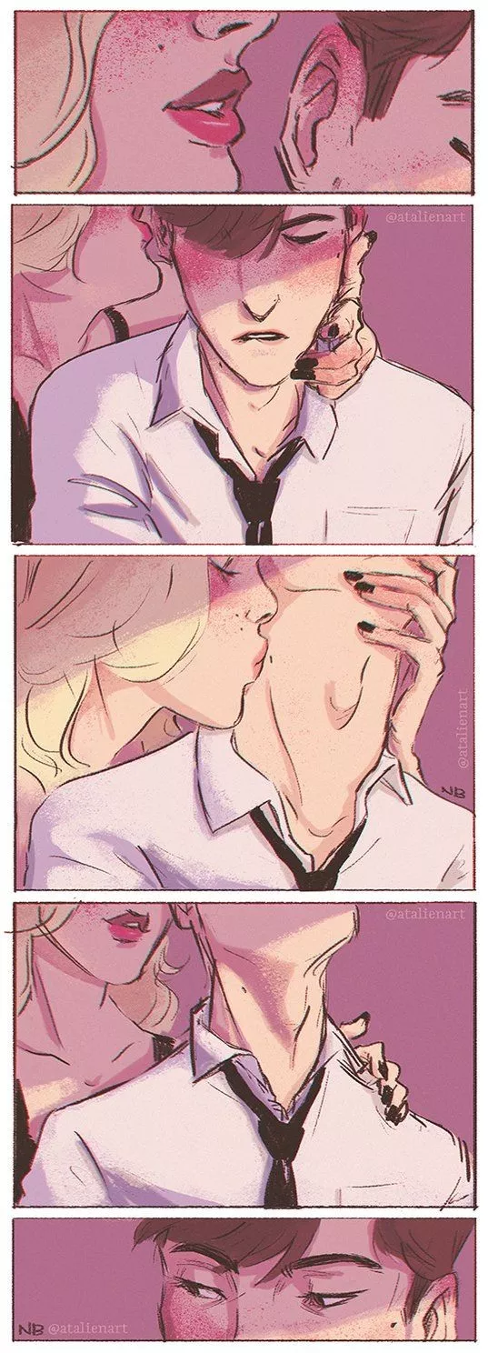 would love to have a gentle mistress to kiss and tease me like this (atalienart)