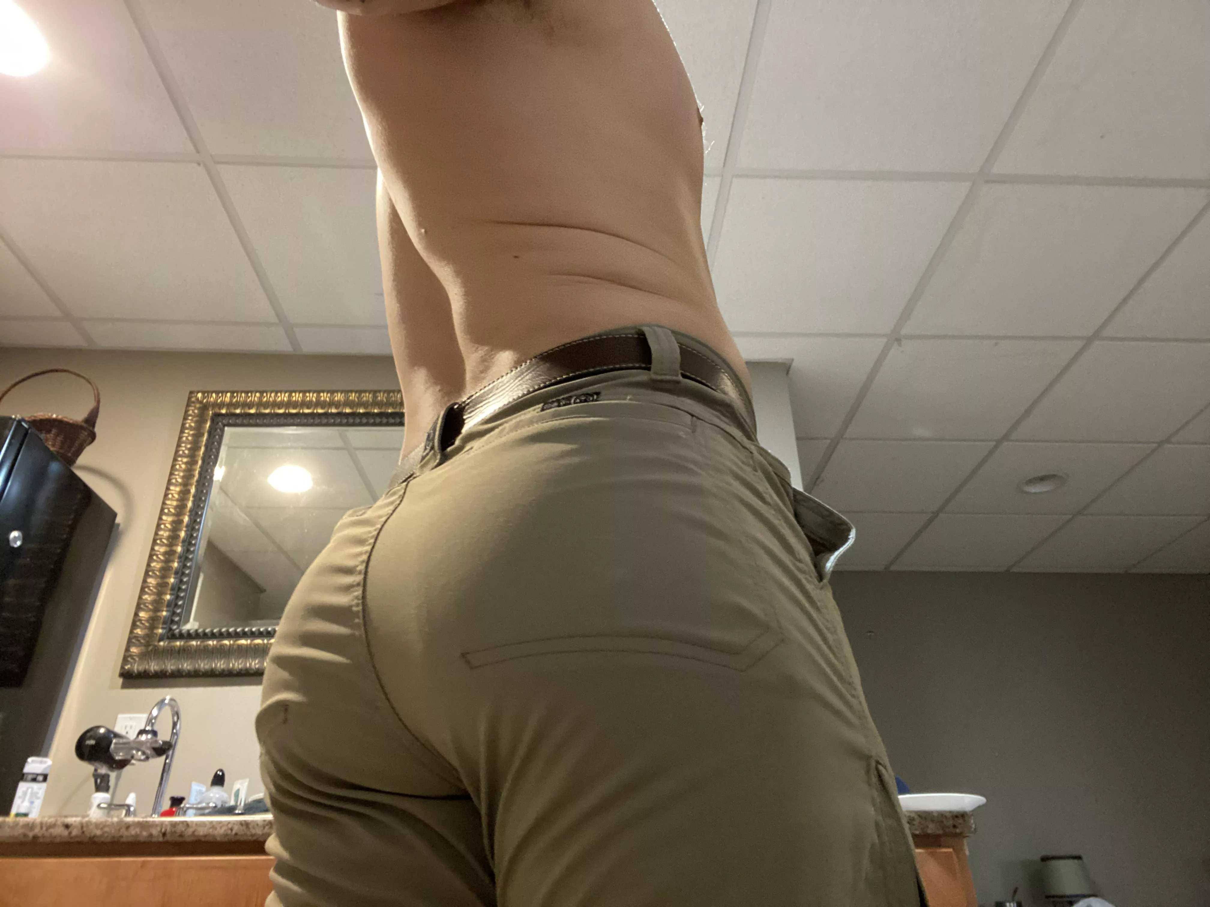 Ass in khakis