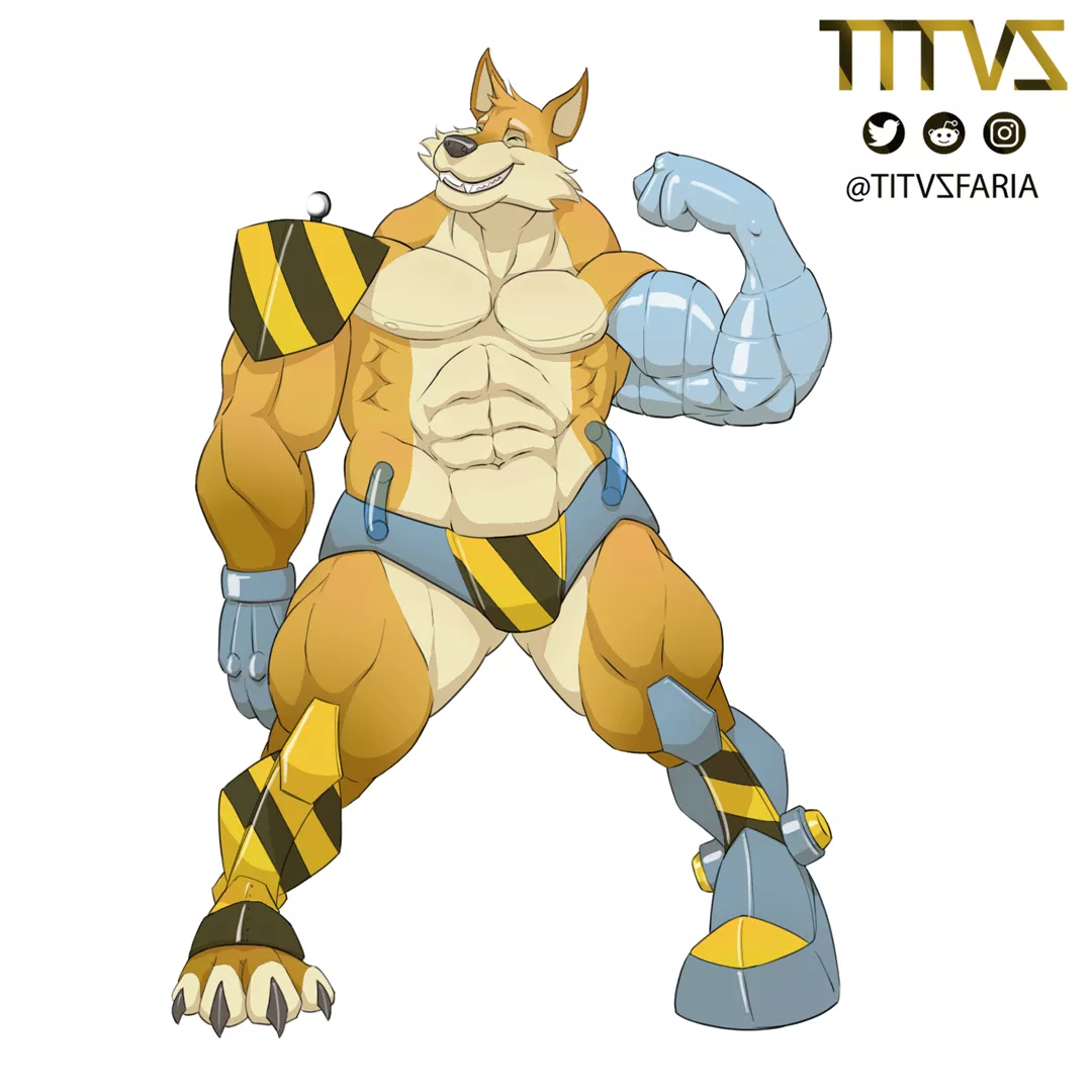 AUCTION - SB $10 I just did this awesome buff buddie inspired in the construction machines yellow/black pattern. Dont know what kind of personality he should have, but he's just waiting to be filled with a backstory and a name. (= (OC by Titvs) Link of 