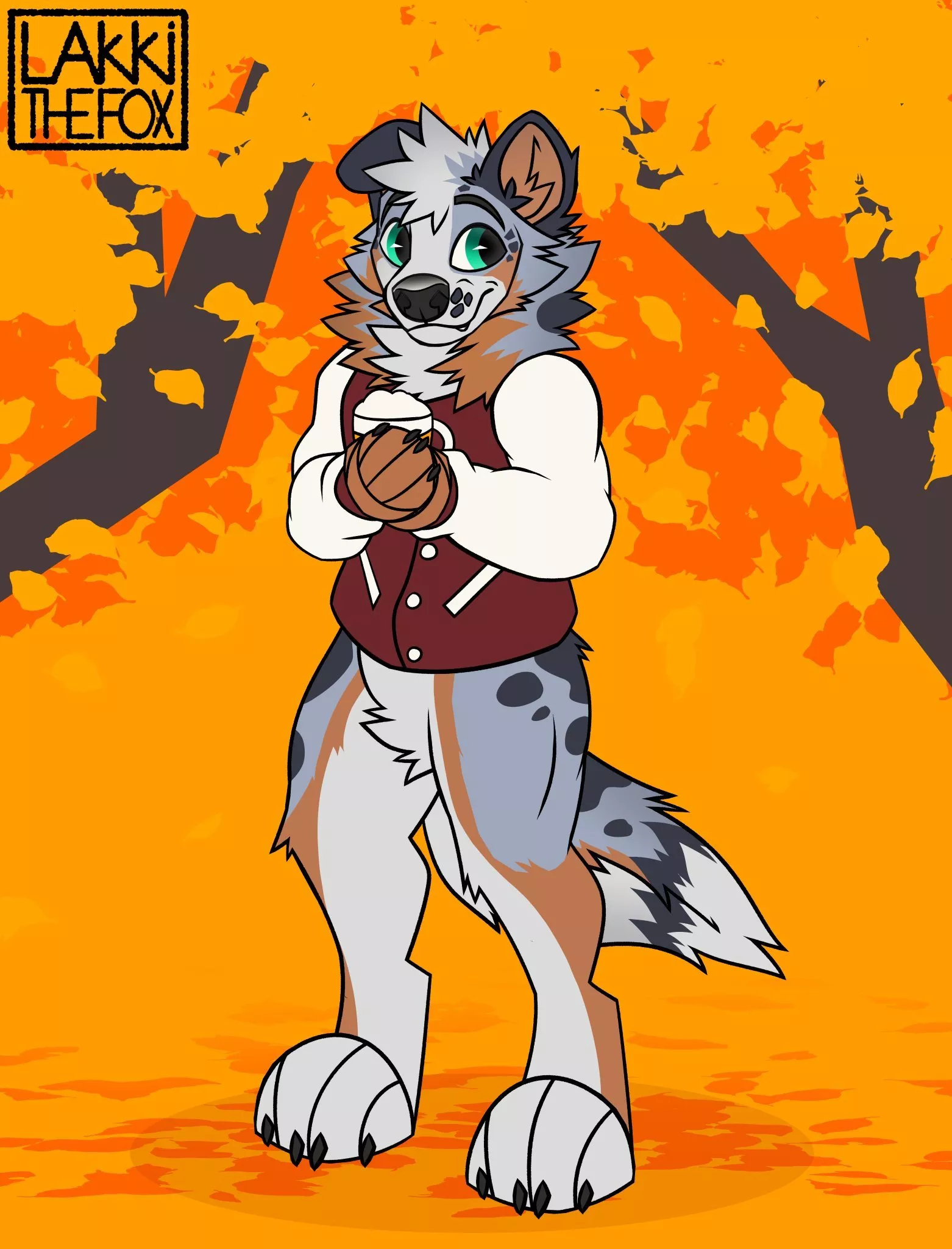 Autumn fallðŸŽƒ(Art by @LakkiTheFox)