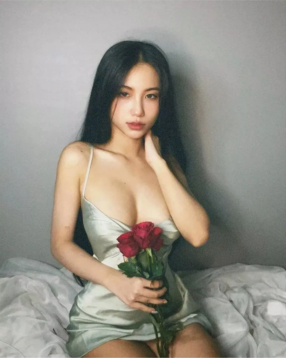 Flowers in bed