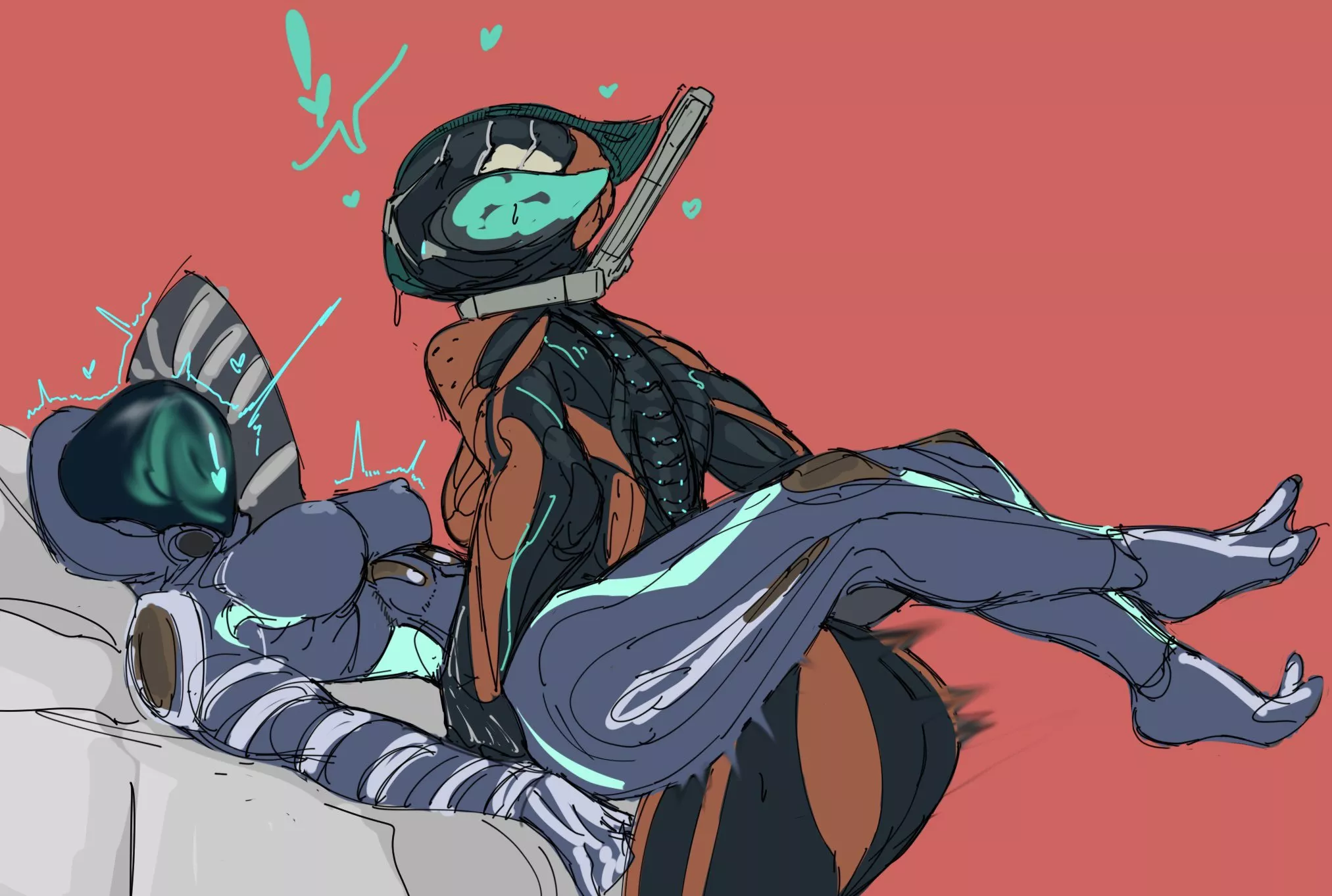 [Futa Valkyr + Mag] When You Spread Your Legs To A Valkyr In Heat (SpookyGril)