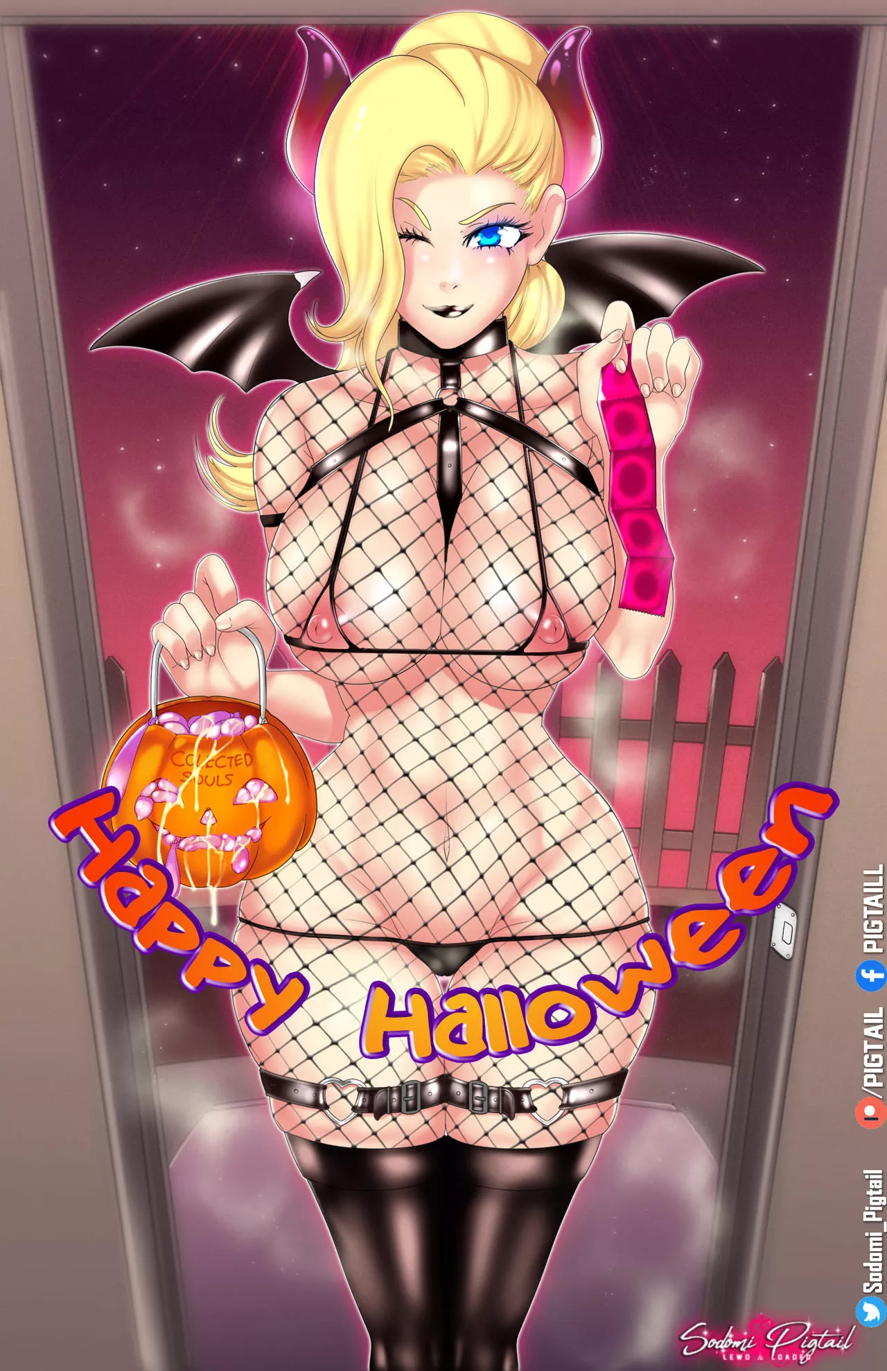 Happy Halloween Lusty Succubus (Sodomi Pigtail ) [Original]