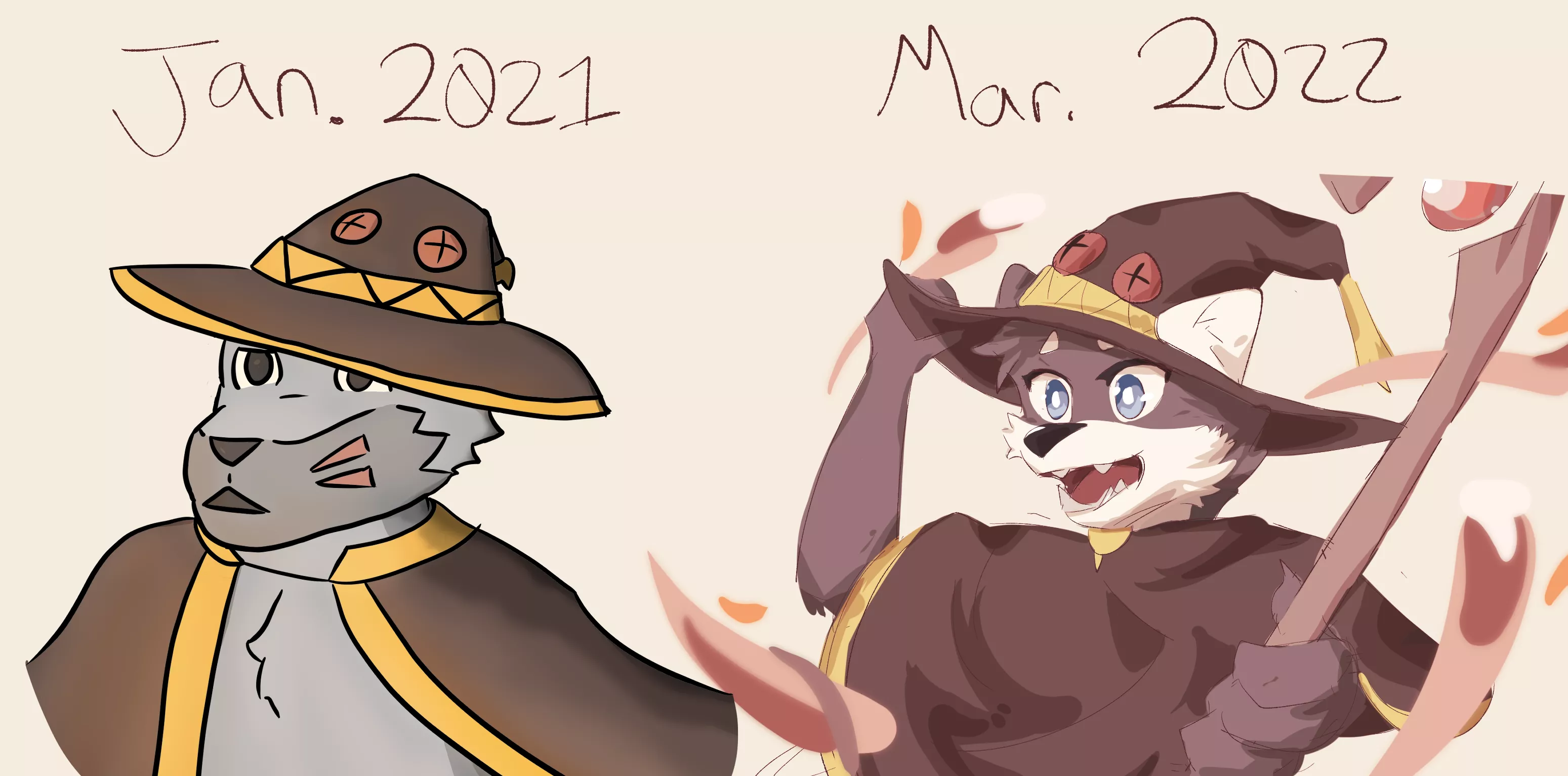 1 Year of practice (Art by me)