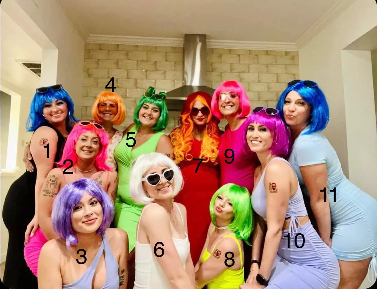 [11] Neon Bachelorette Party