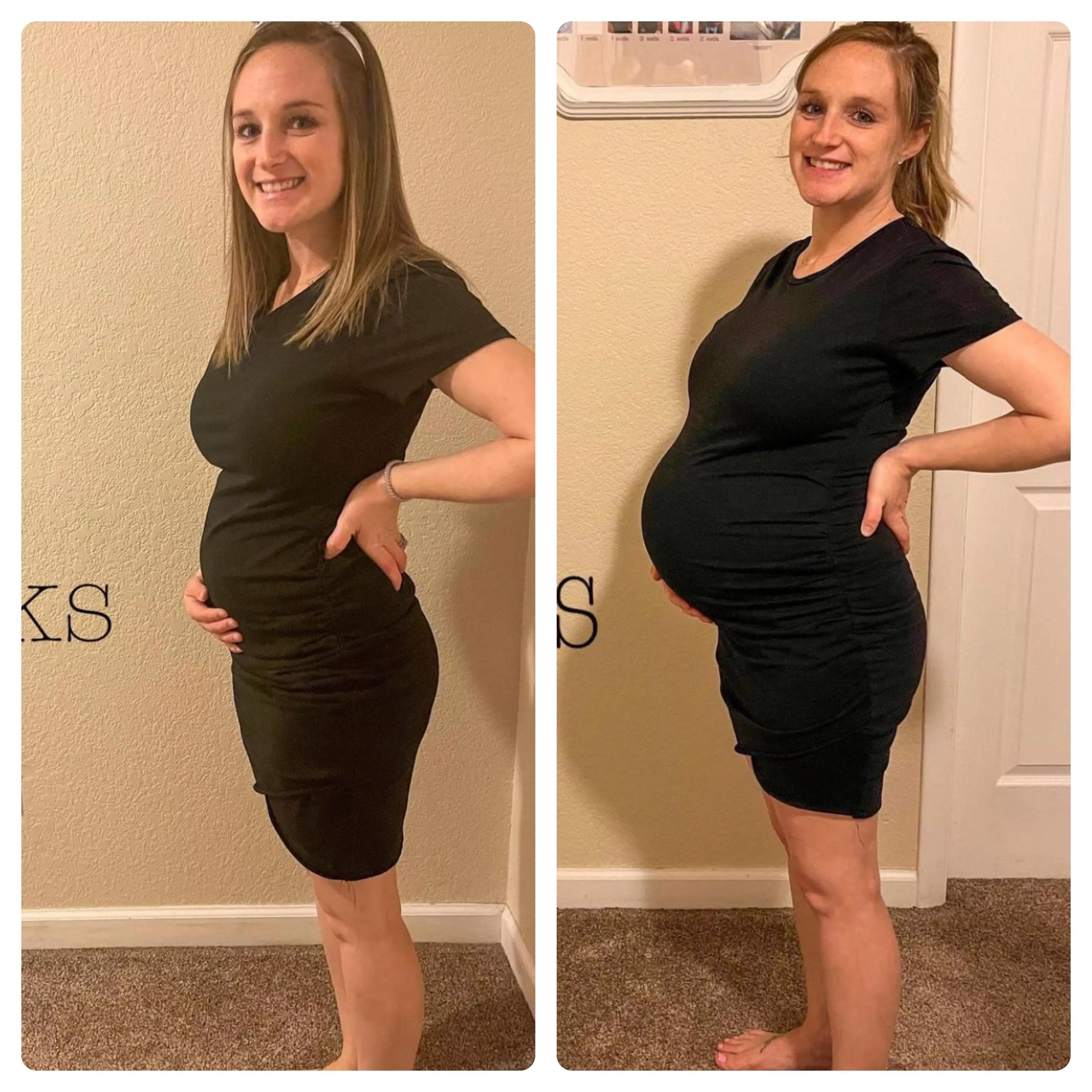 14 weeks to 34 weeks with baby #2!