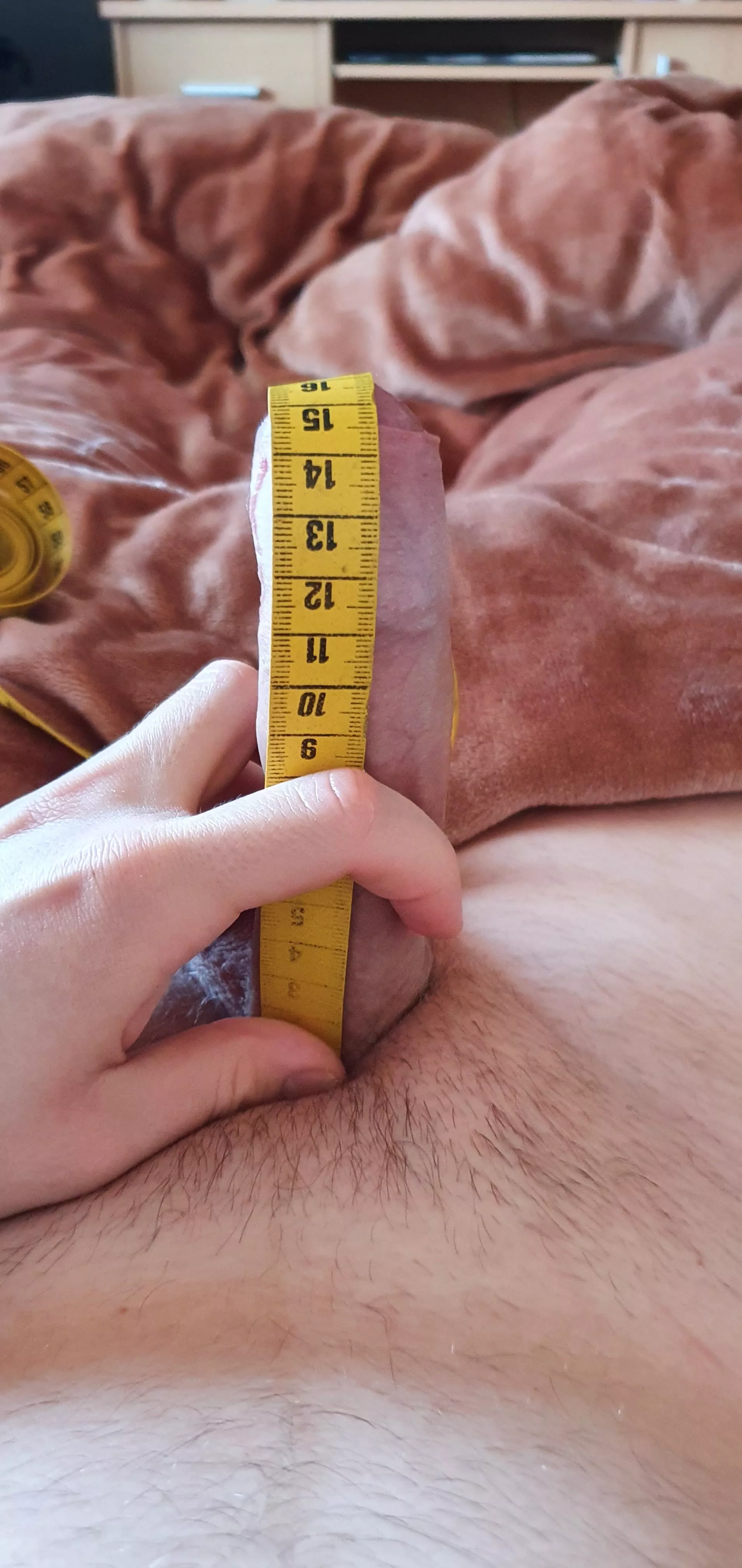 15 cm / 6 inches of my virgin cock ready for duty ðŸ˜€