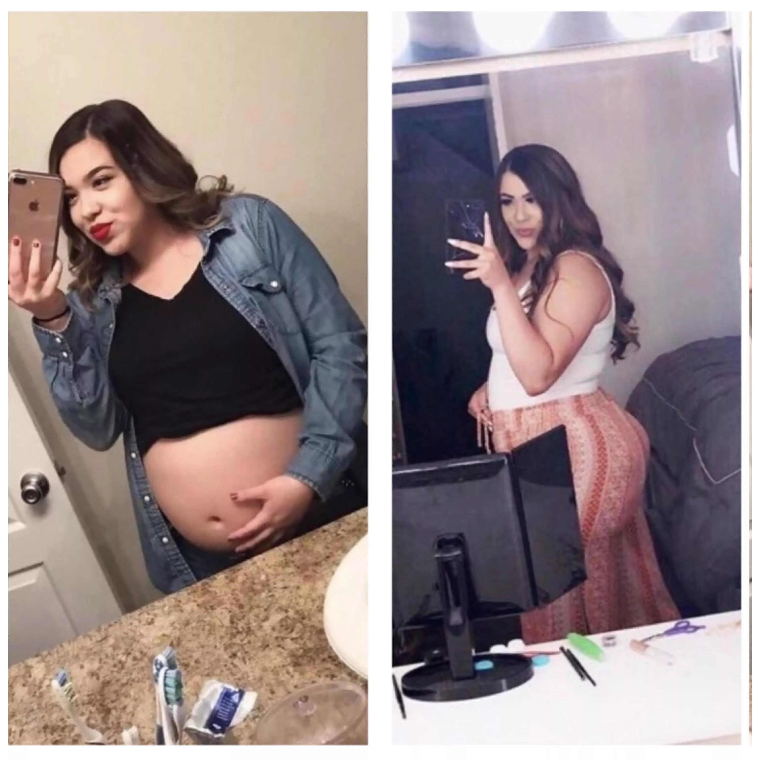 [19F] Pregnancy made me THICK!! 😳🥵🤰🏻🍑