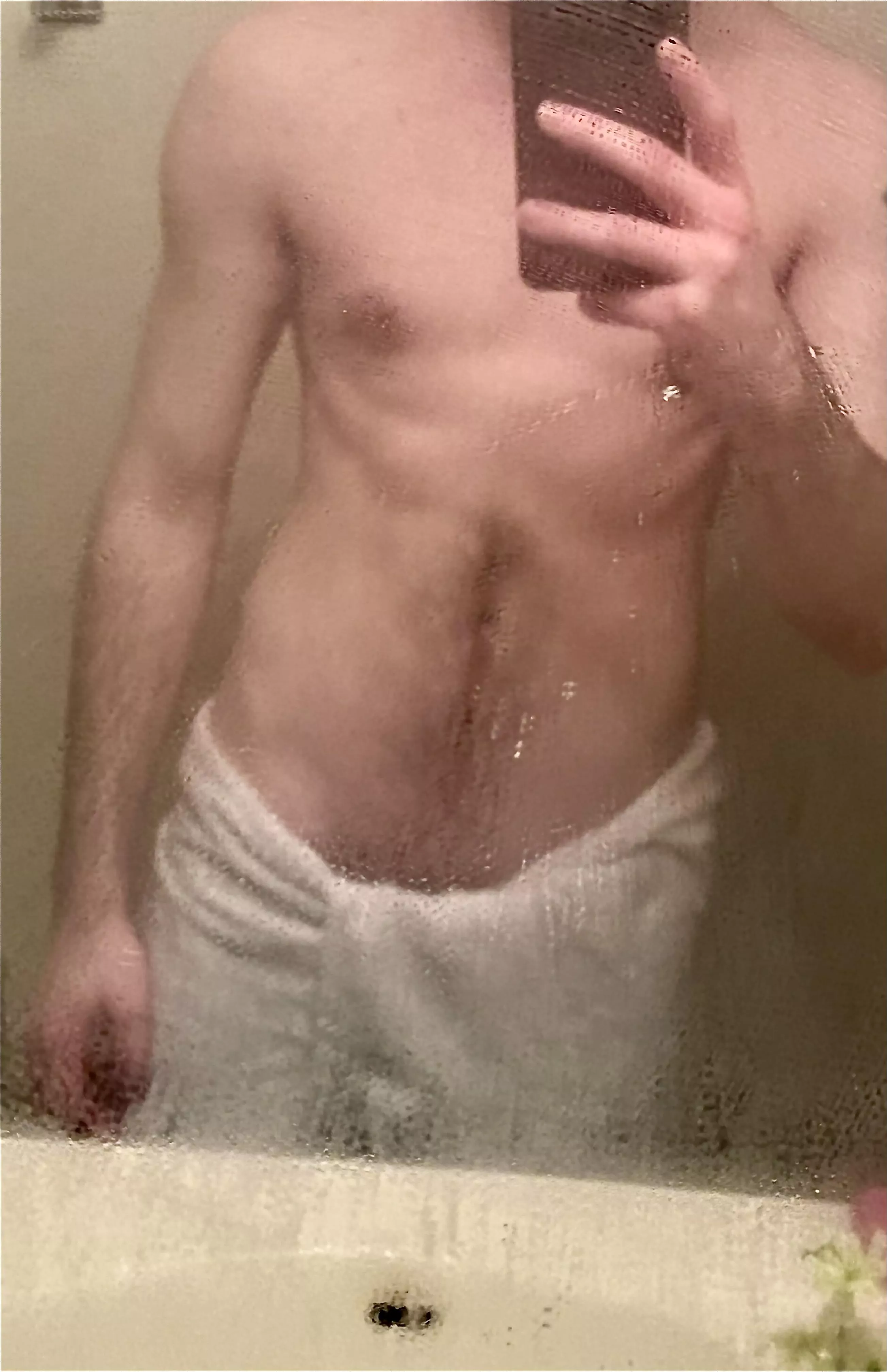 (21) wish I had a bro who could help take this towel off