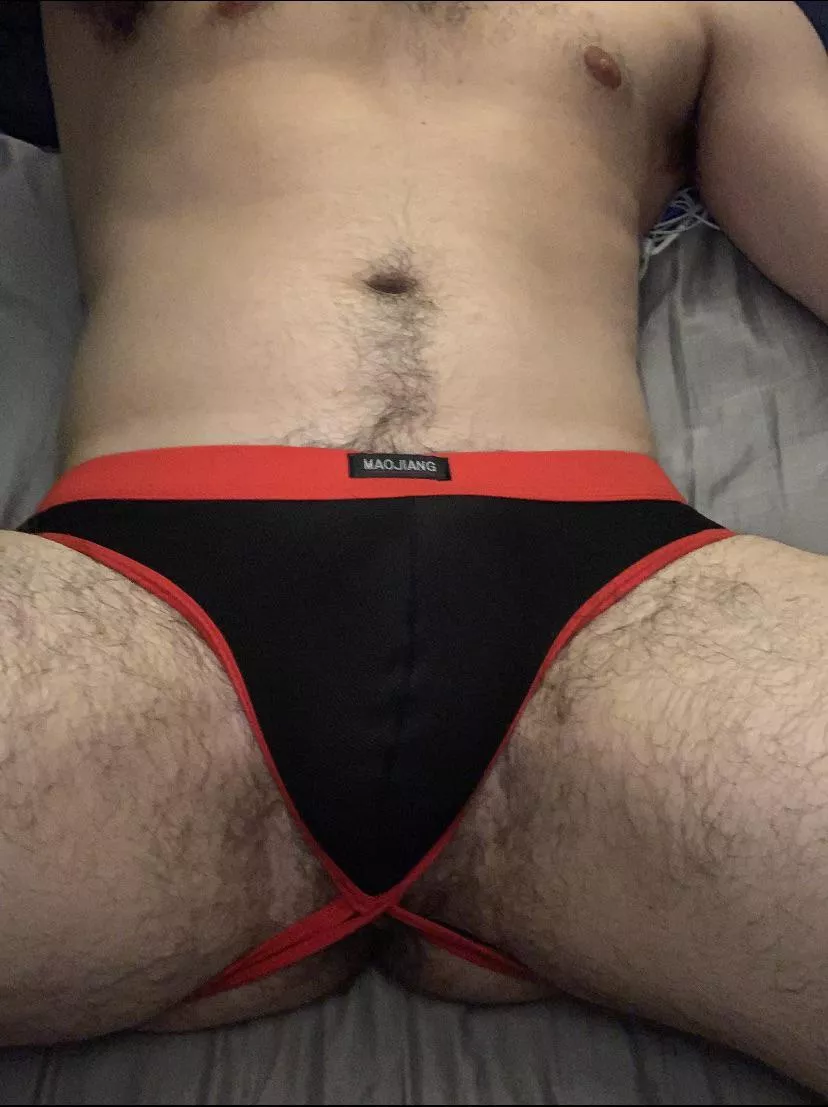 (28) Big fan of hairy legs in a jock