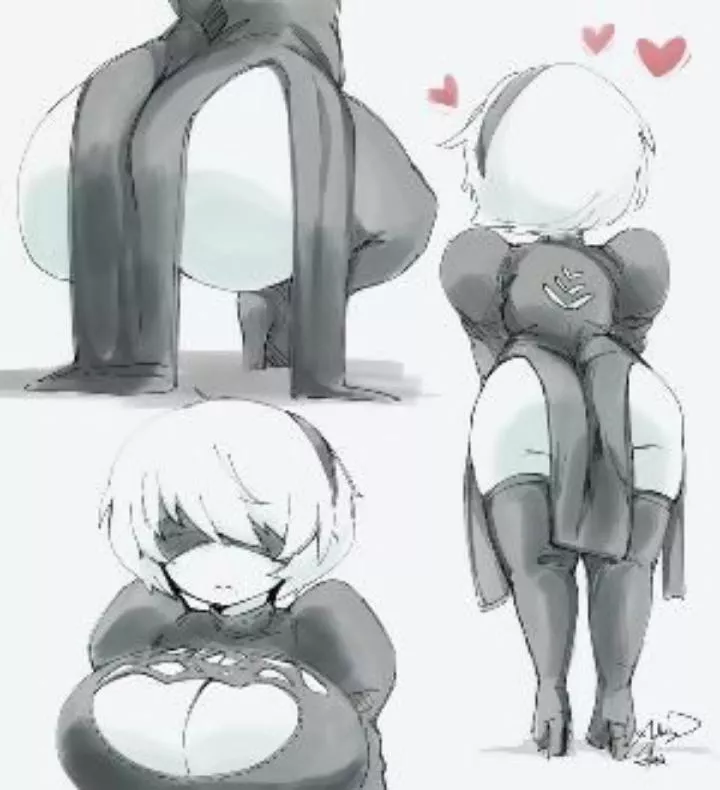 2B looking a little short... and thicc. (Huffslove)