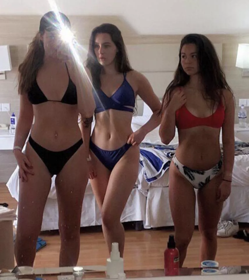 [3] bikinis, one decision