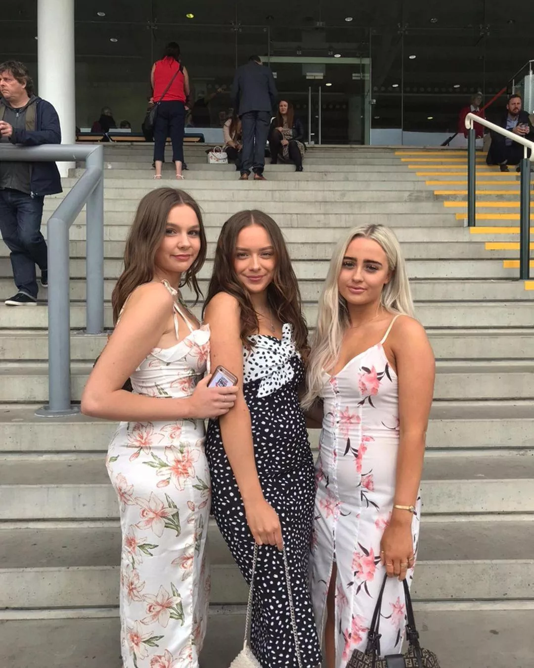 3 hotties in dresses