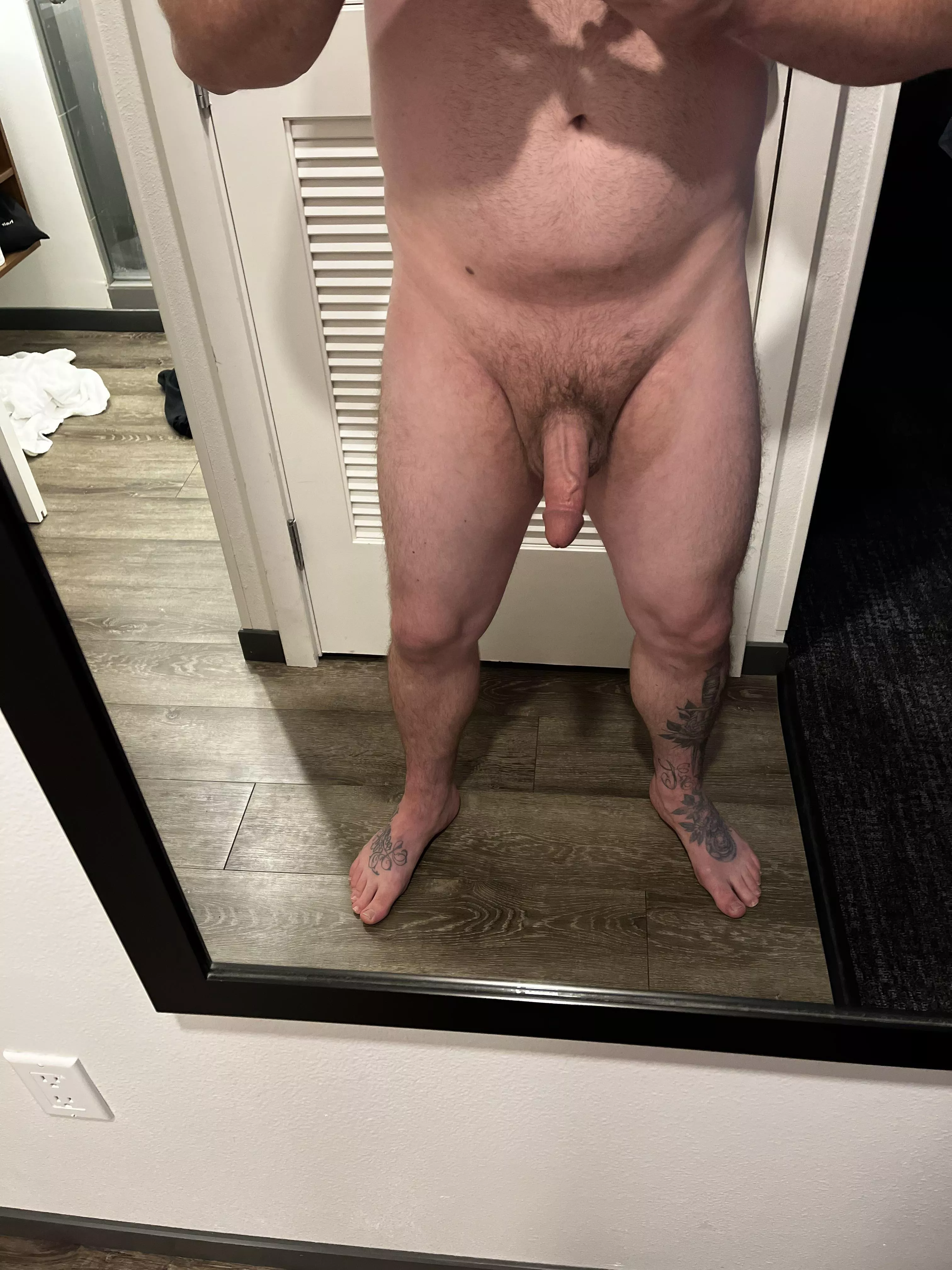 (35) dads trying to work on his body