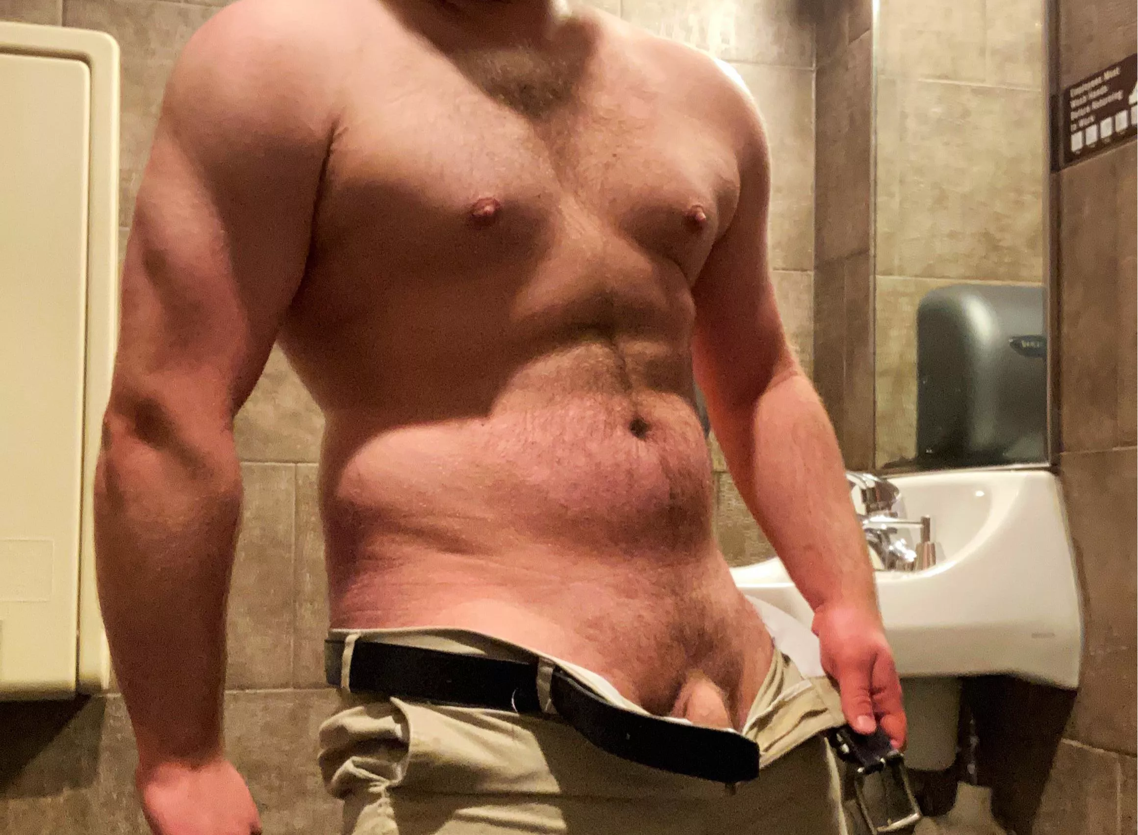 [37] Have you ever been drilled by a dad in a public restroom?