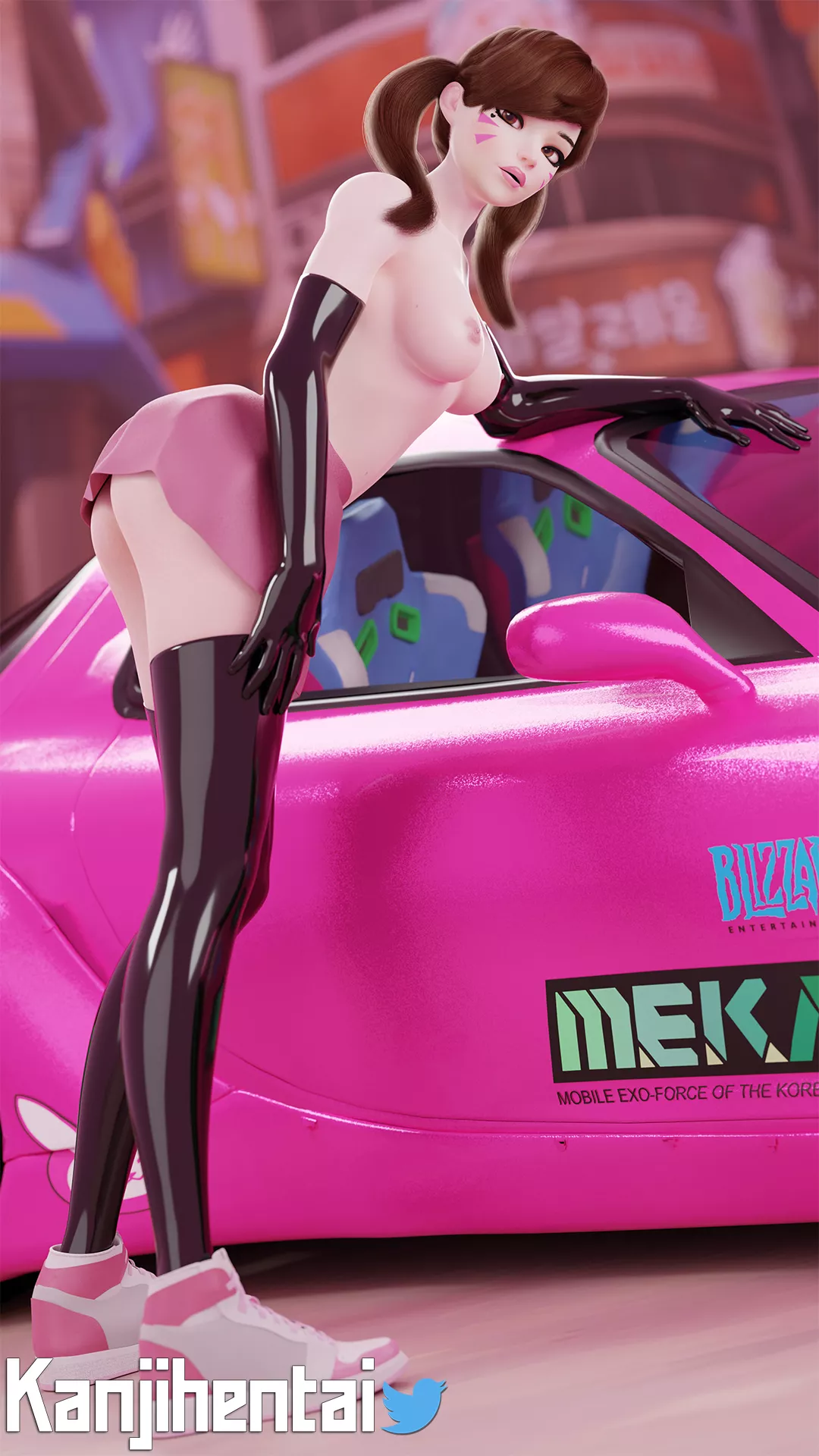 3D Dva in sexy Latex (KanjiHentai)