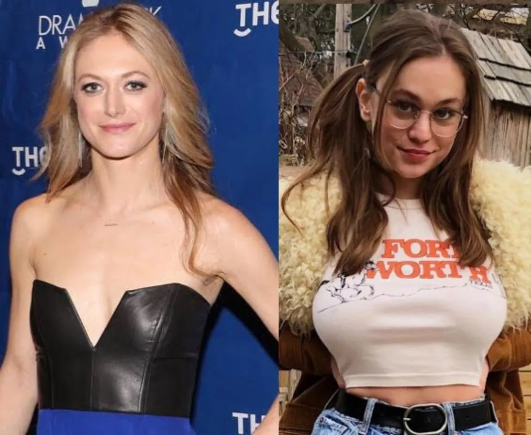 42-year old Marin Ireland and 20-year old Ella Ballentine boob comparison (both starred in The Dark and the Wicked)