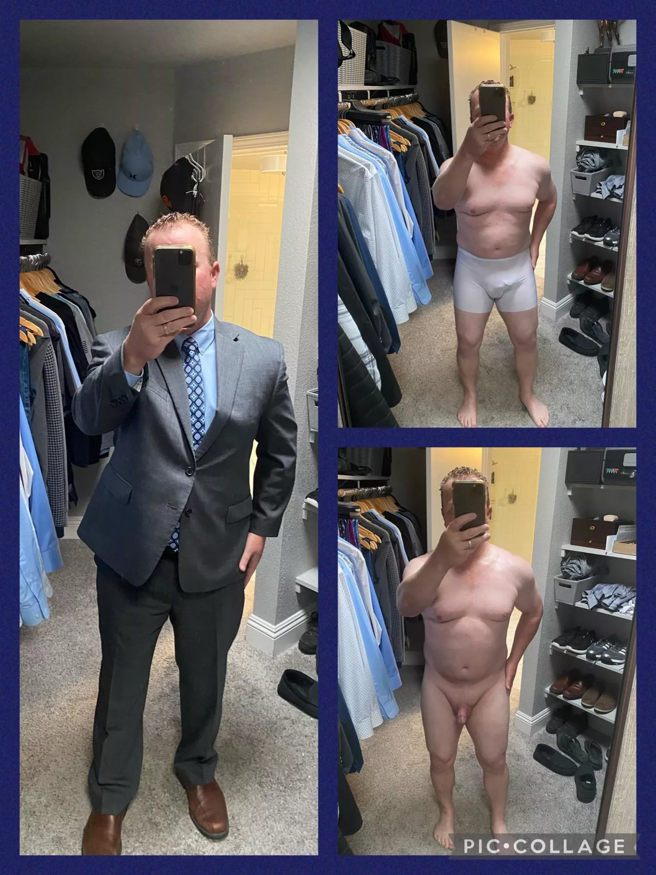 [43] Dad of 3 showing what’s behind the suit.