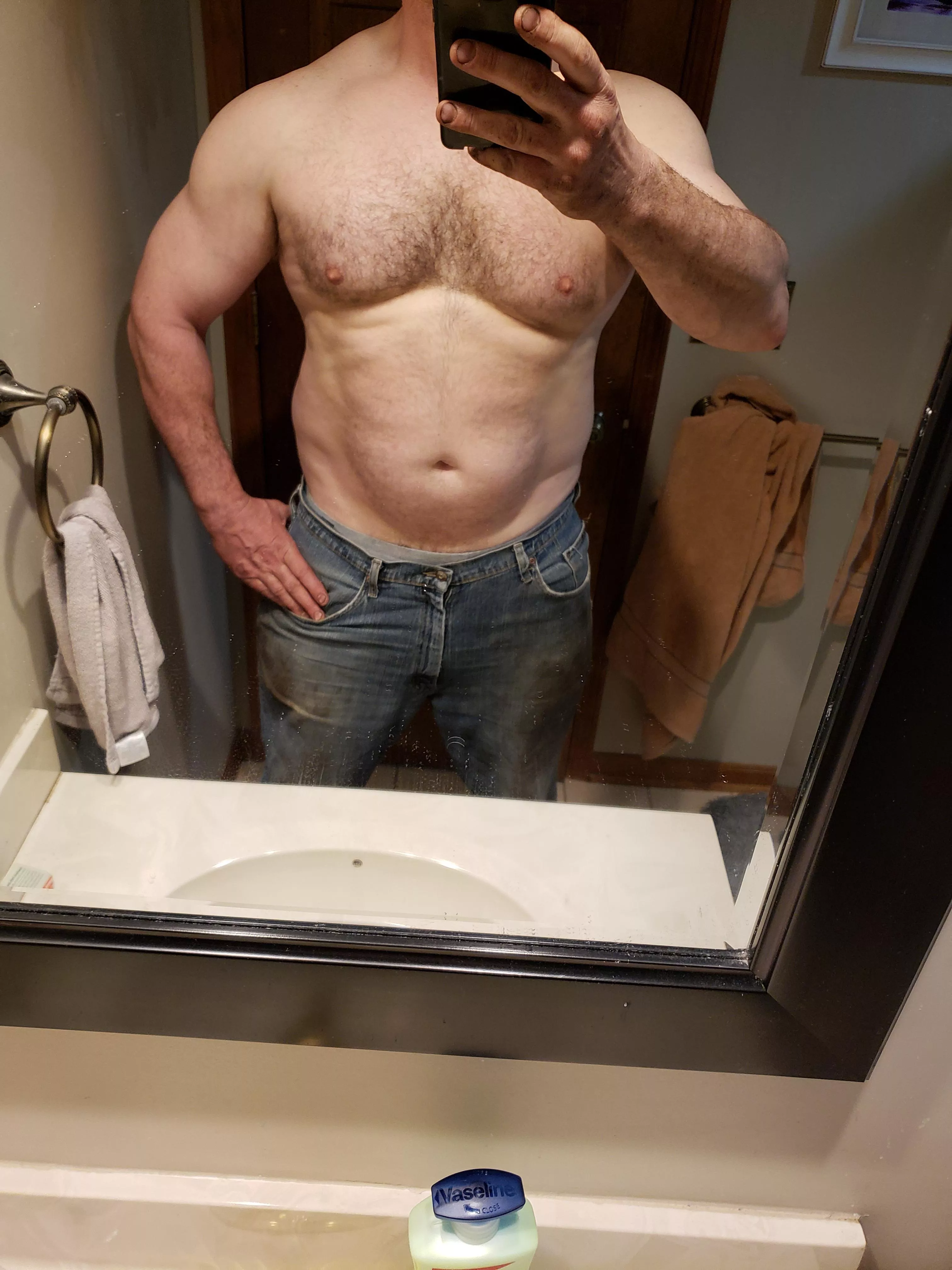 [43] Dads done working in the yard! Can you help me relax?