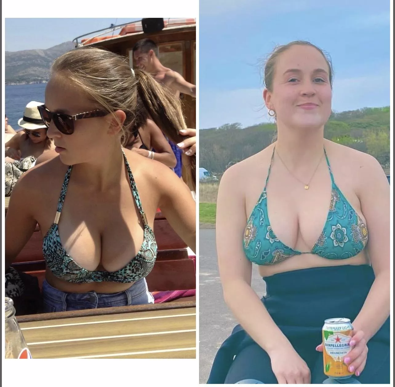 9 years apart and her rack is still world class