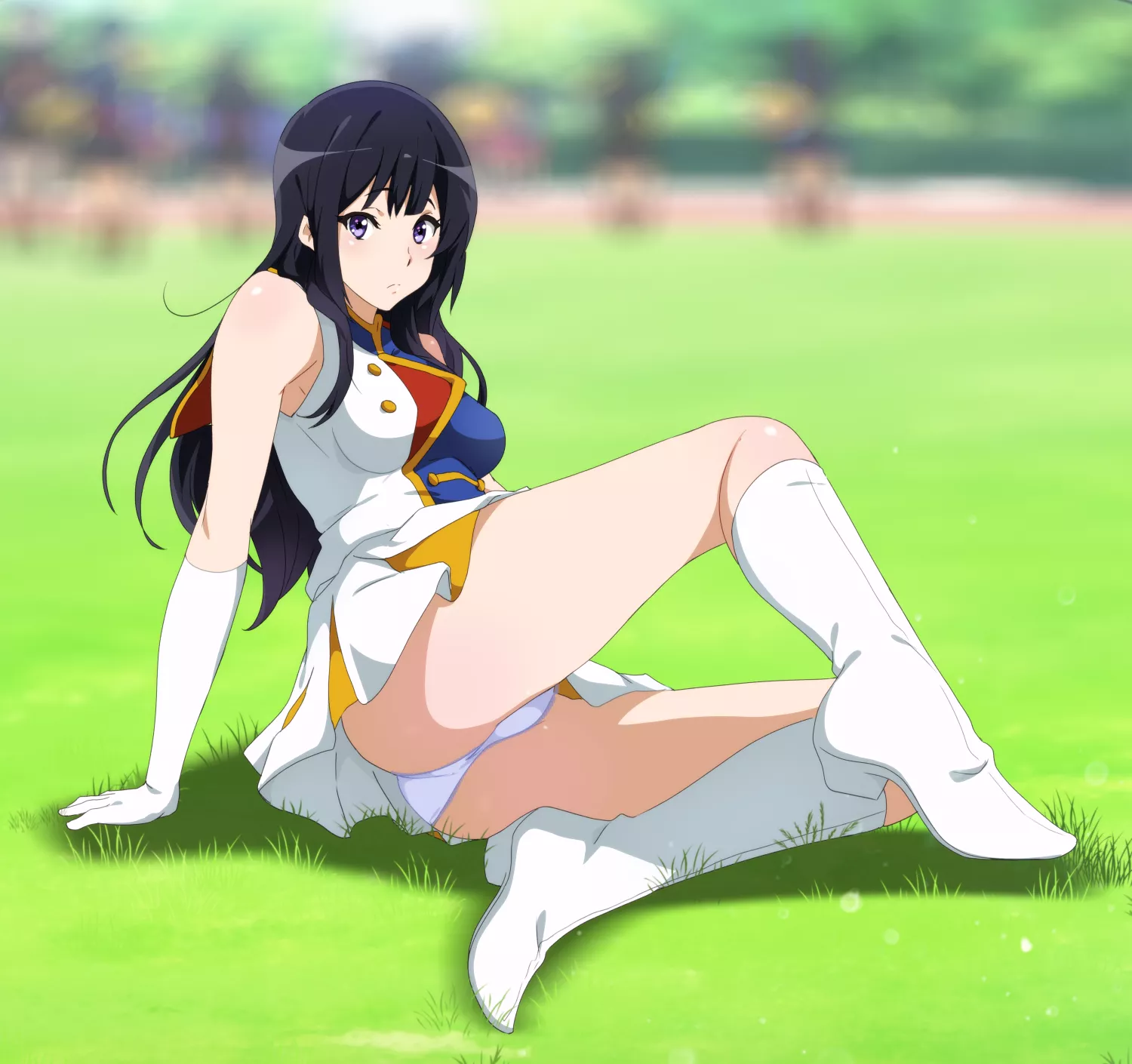 A break on the grass. [Hibike! Euphonium]