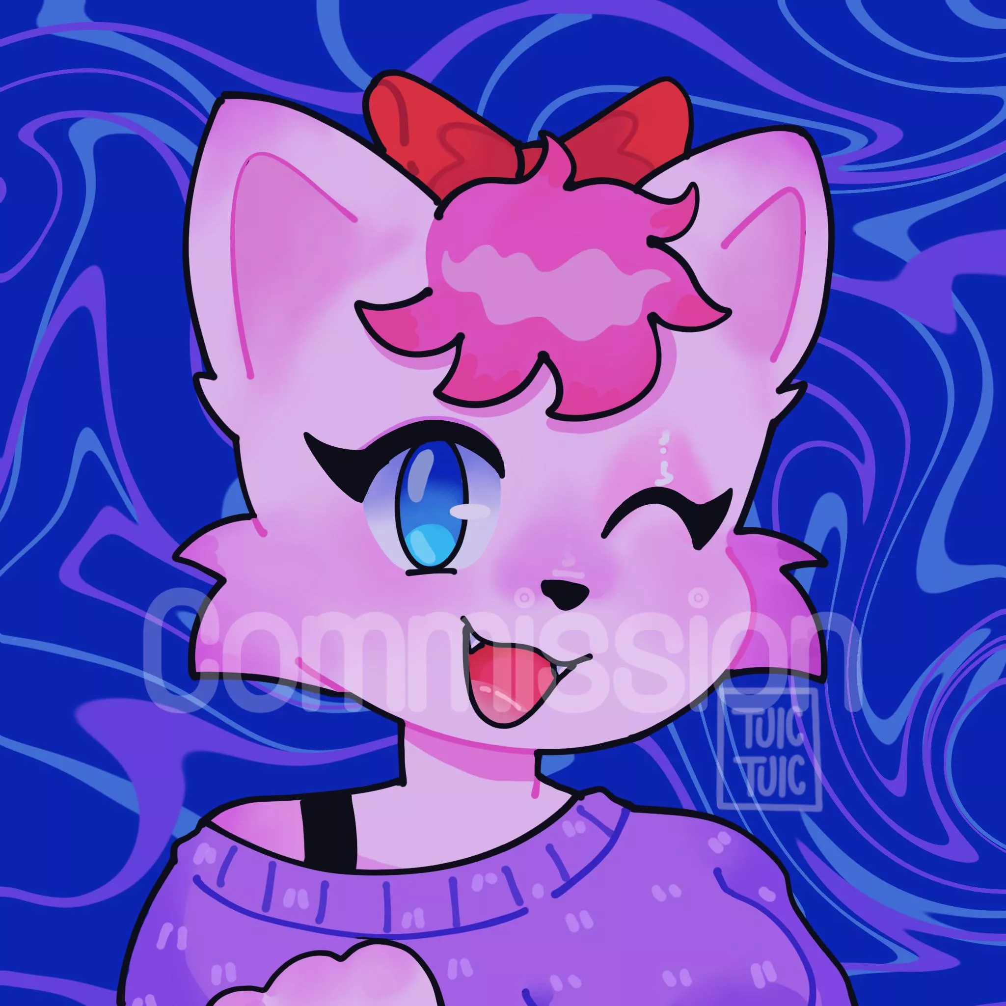 A commission I’ve just finished 🫧 (I can draw icons like this for 8 USD if someone is interested)