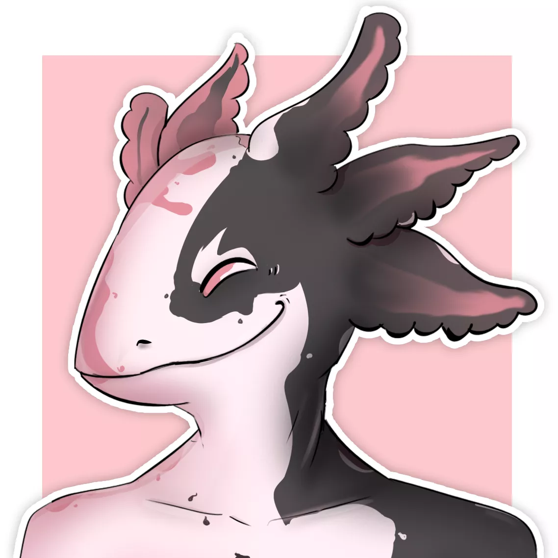 A cuddly axolotl ^^ (Icons for $20, DM me <3)