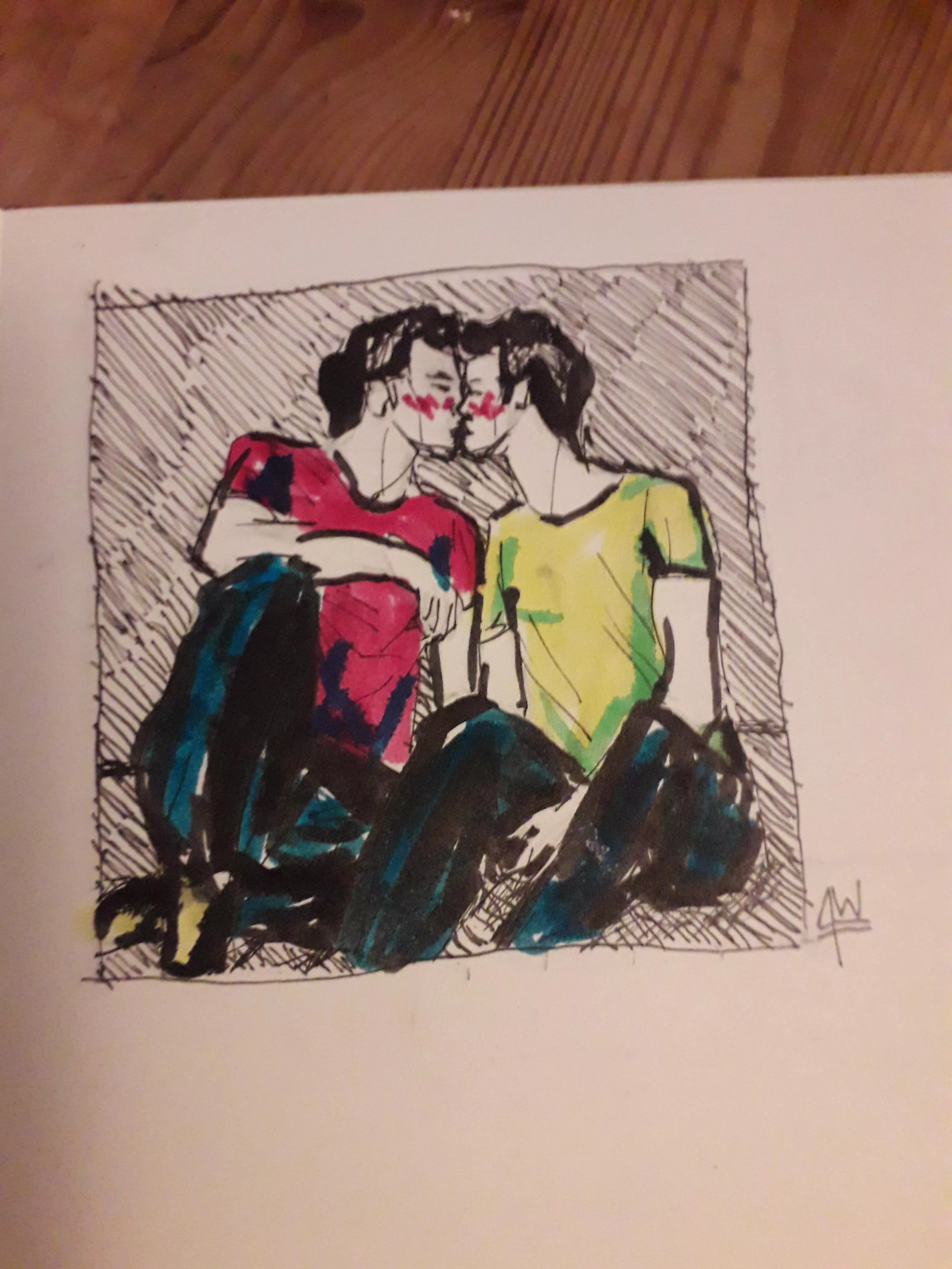 A cute gay sketch I drew