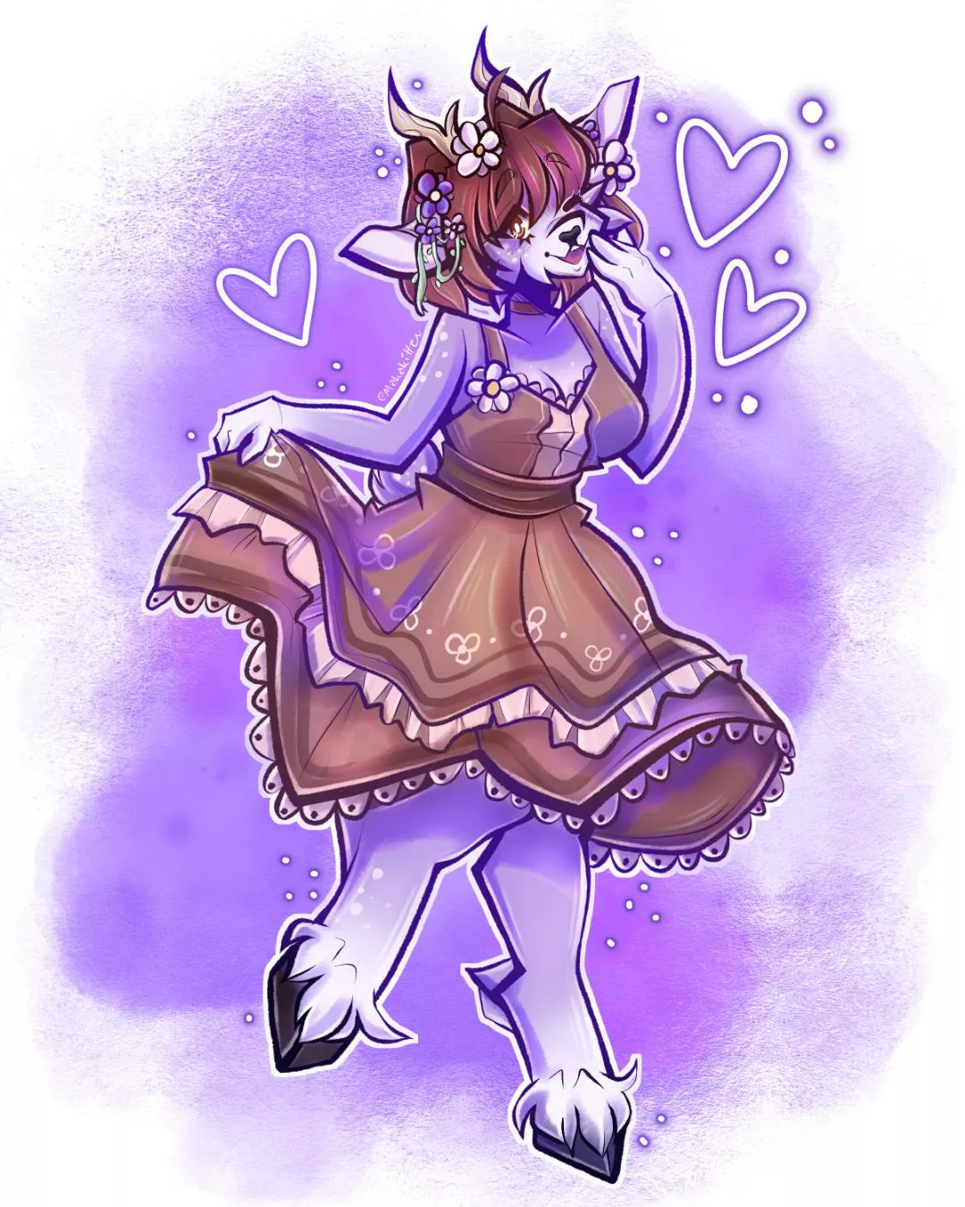 A cutie doe! art by me (@makakitten on twitter) 🥰💖