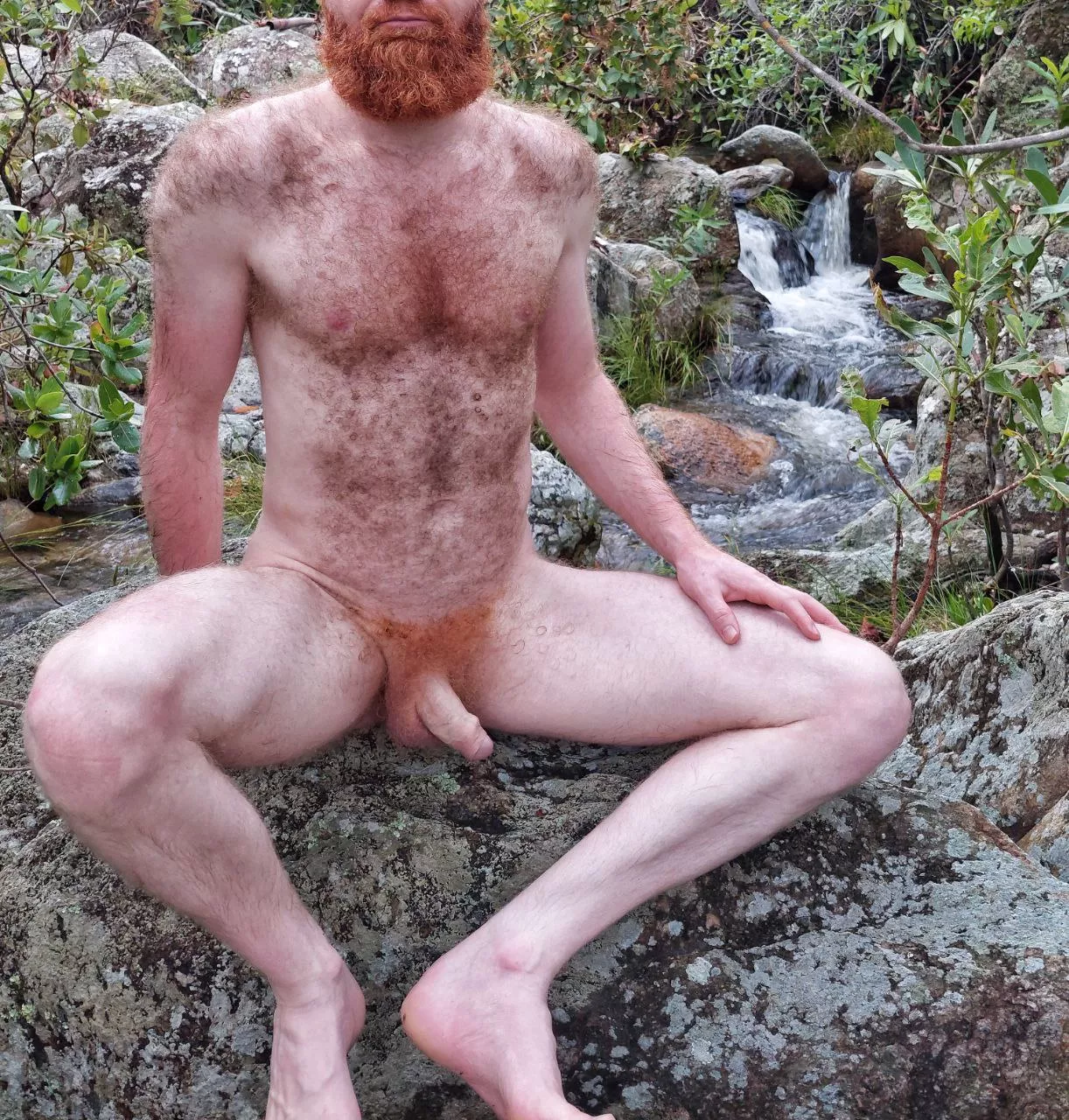 A foreskin ginger at the forest