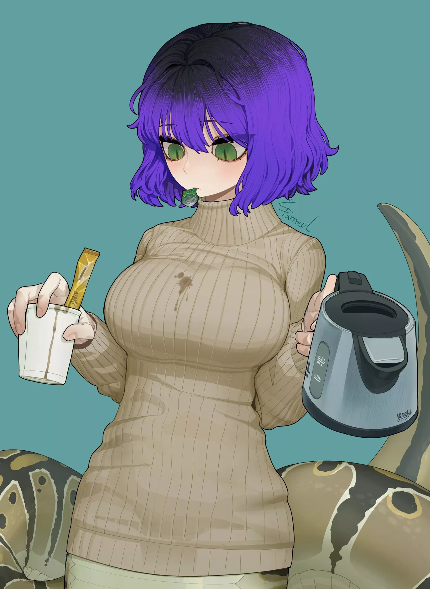 A nice Comfy Lamia GF :3 (Sparrowl)