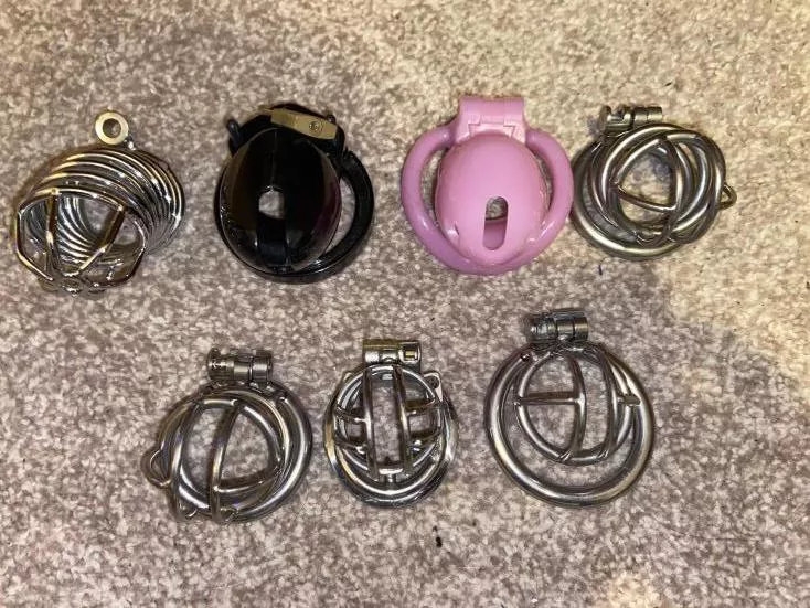 A progression to finally find the best cage for long term...No prizes for guessing which fits me best!