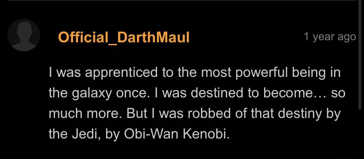 A true sith