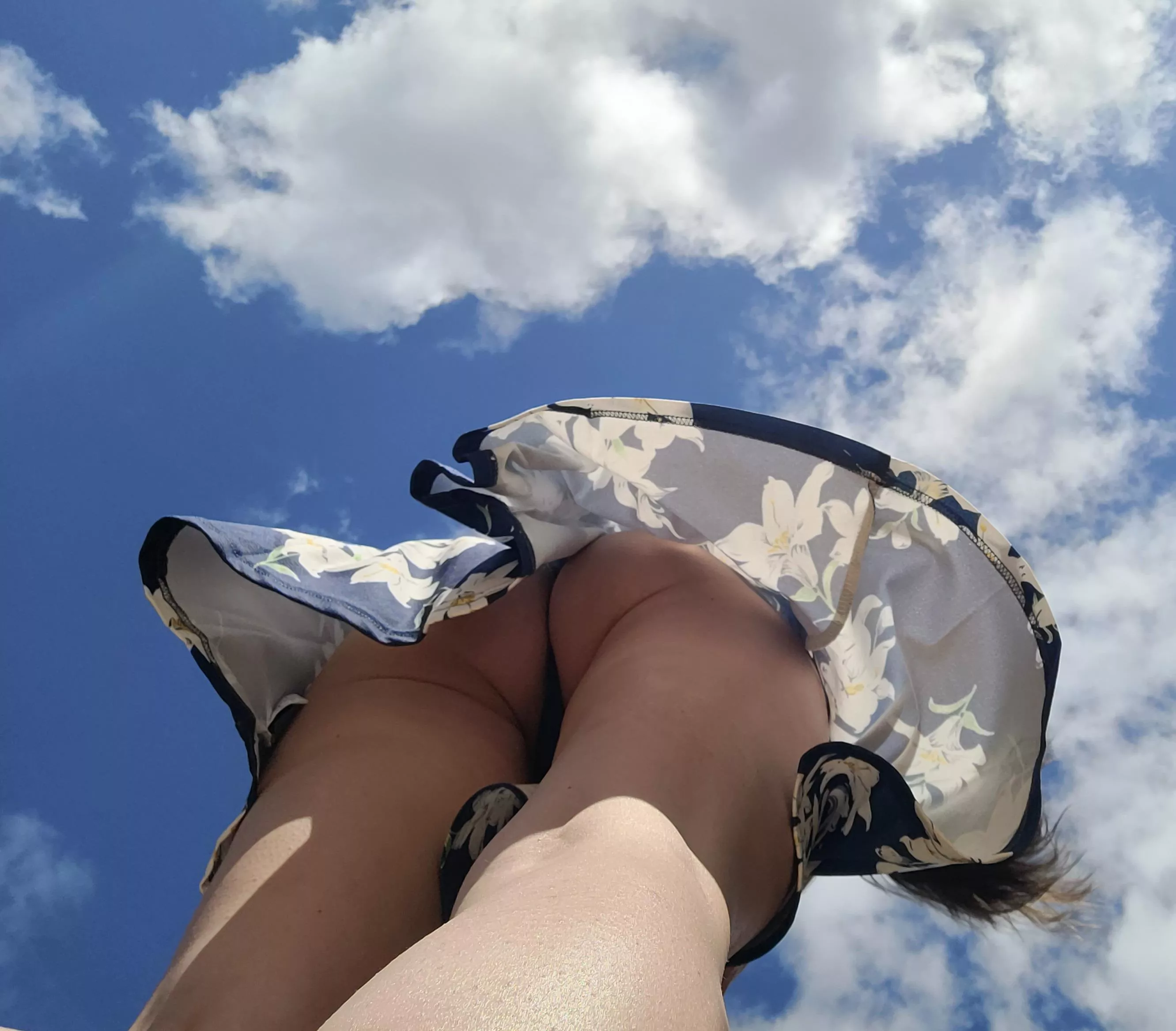 A view up my sundress